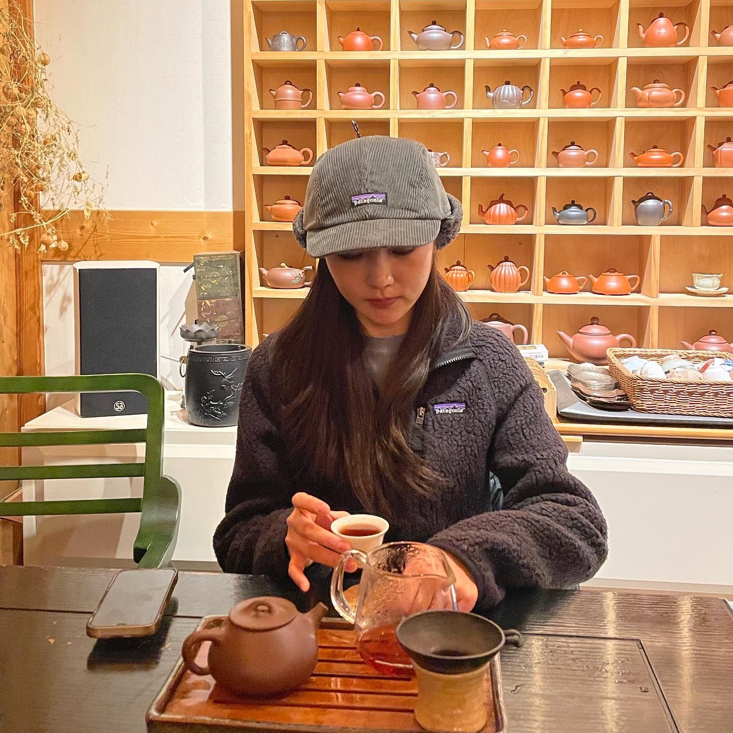 Patagonia Corduroy Earflap Cap Forge Grey, Patagonia Recycled Wool Earflap Cap Forge Grey 착용 스타일