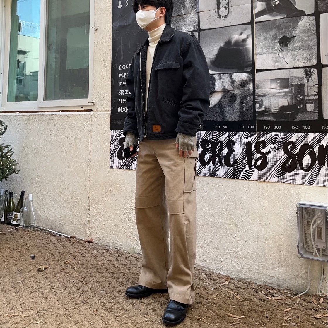 Guidi 992X Horse Full Grain Leather Derby Black 착용 스타일 - 1