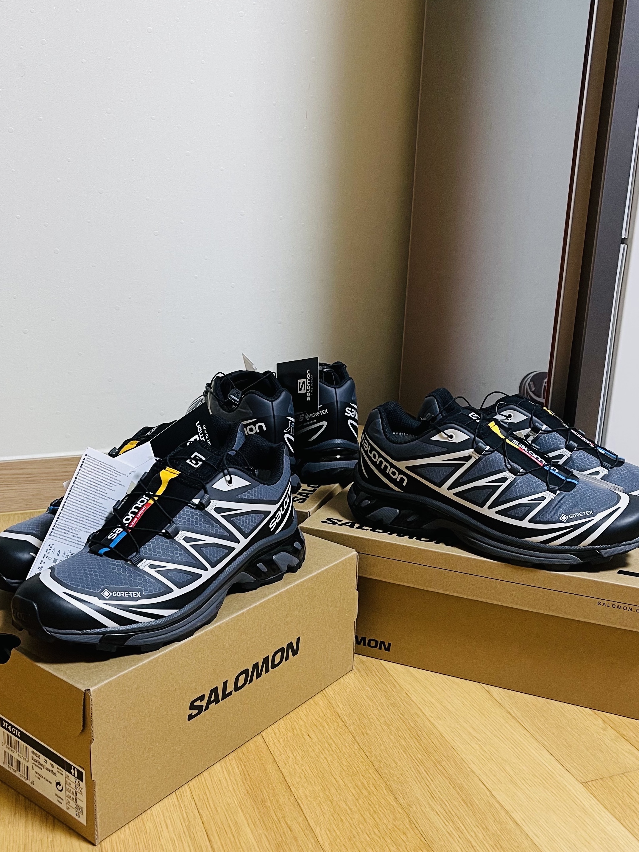 Salomon XT-6 Gore-Tex Black Ebony 착용 스타일