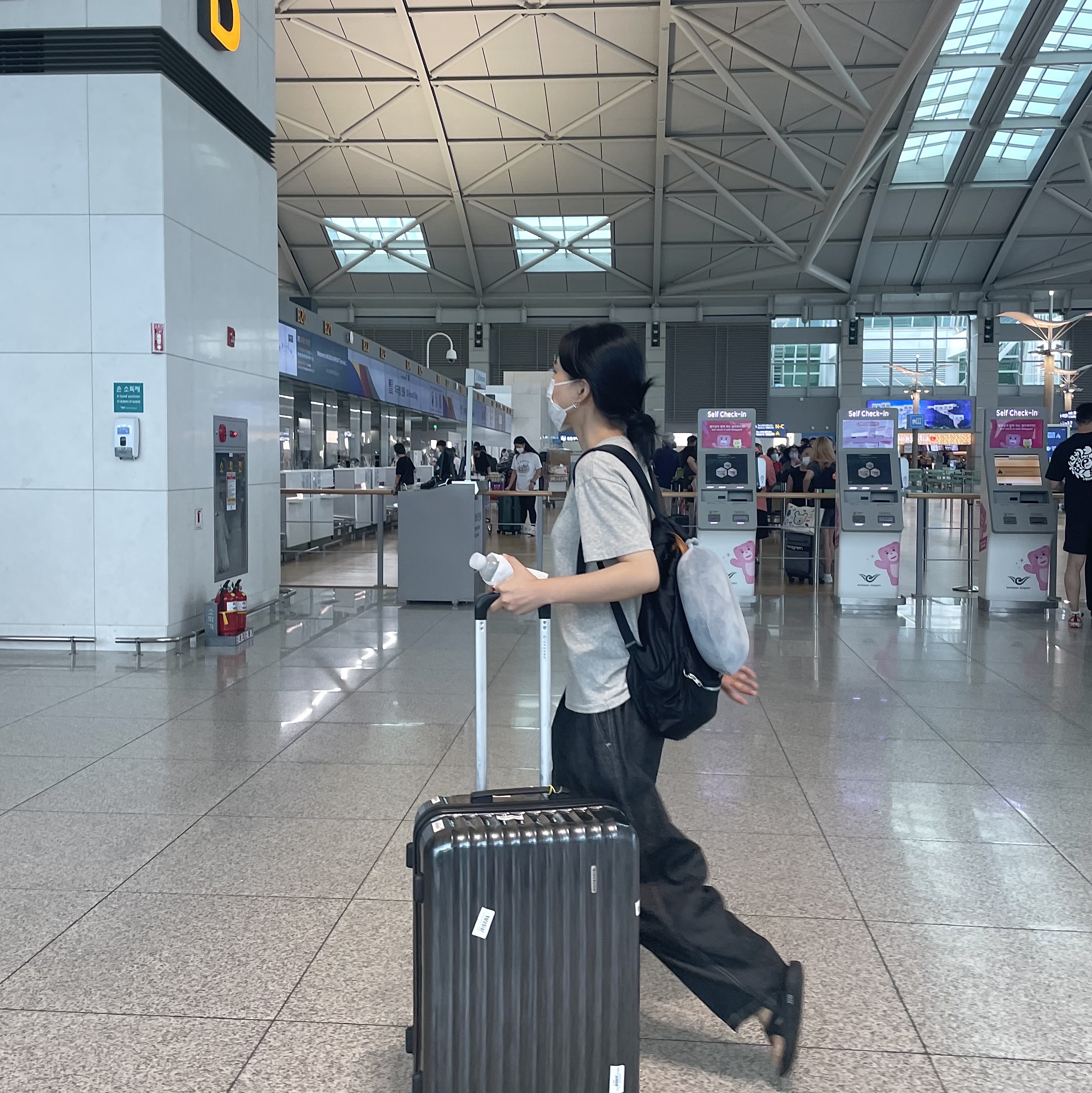 Porter Tanker Backpack Black 착용 스타일