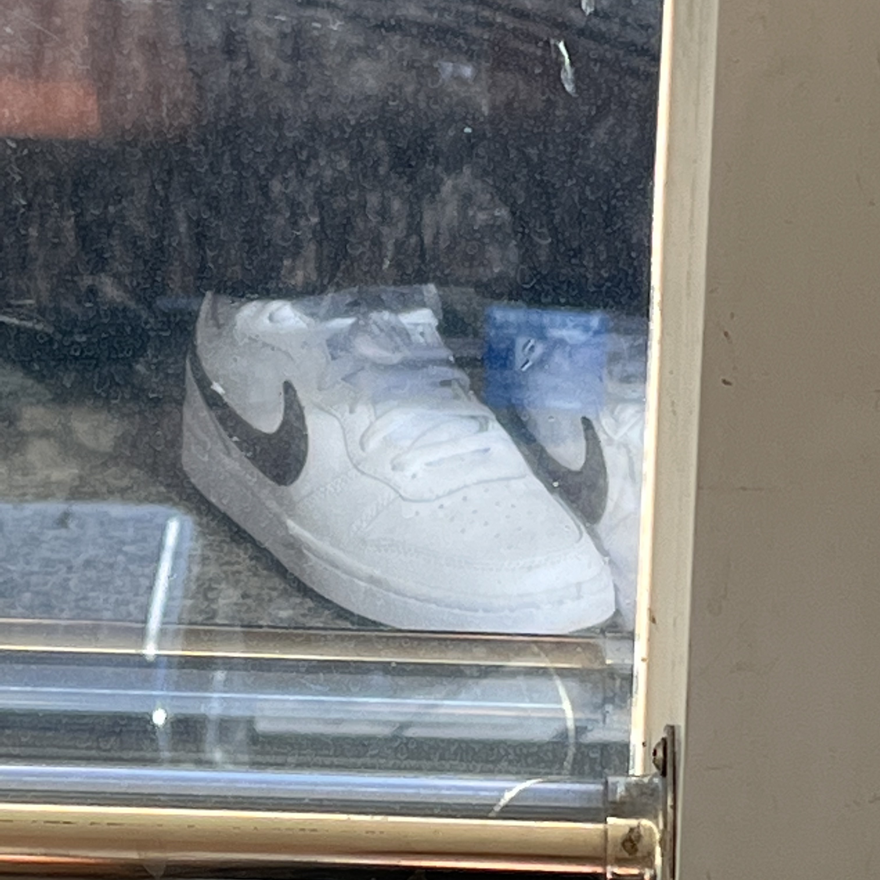 (GS) Nike Court Borough Low 2 White Black 착용 스타일 - 3