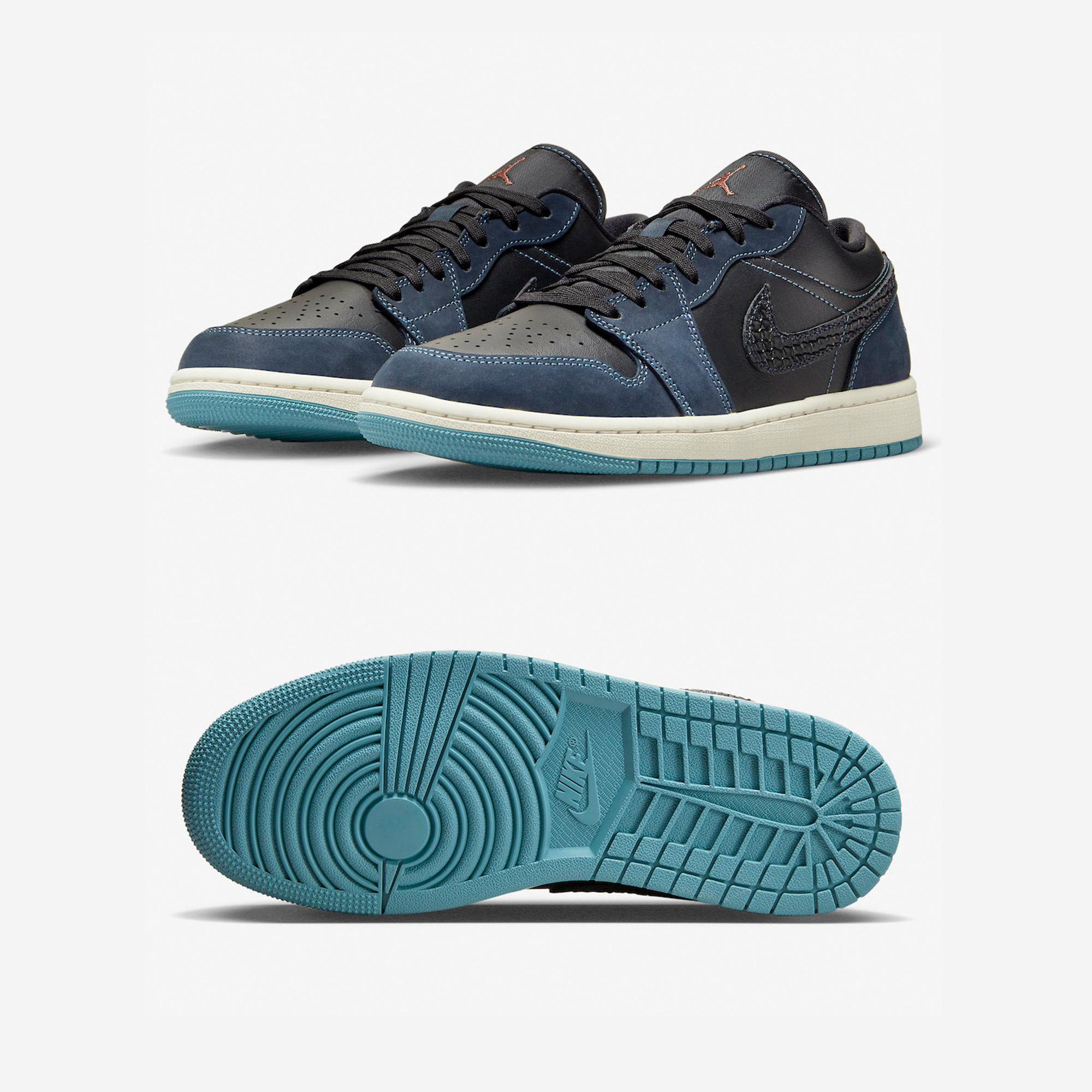 (W) Jordan 1 Low SE Black Dark Obsidian 착용 스타일 - 2