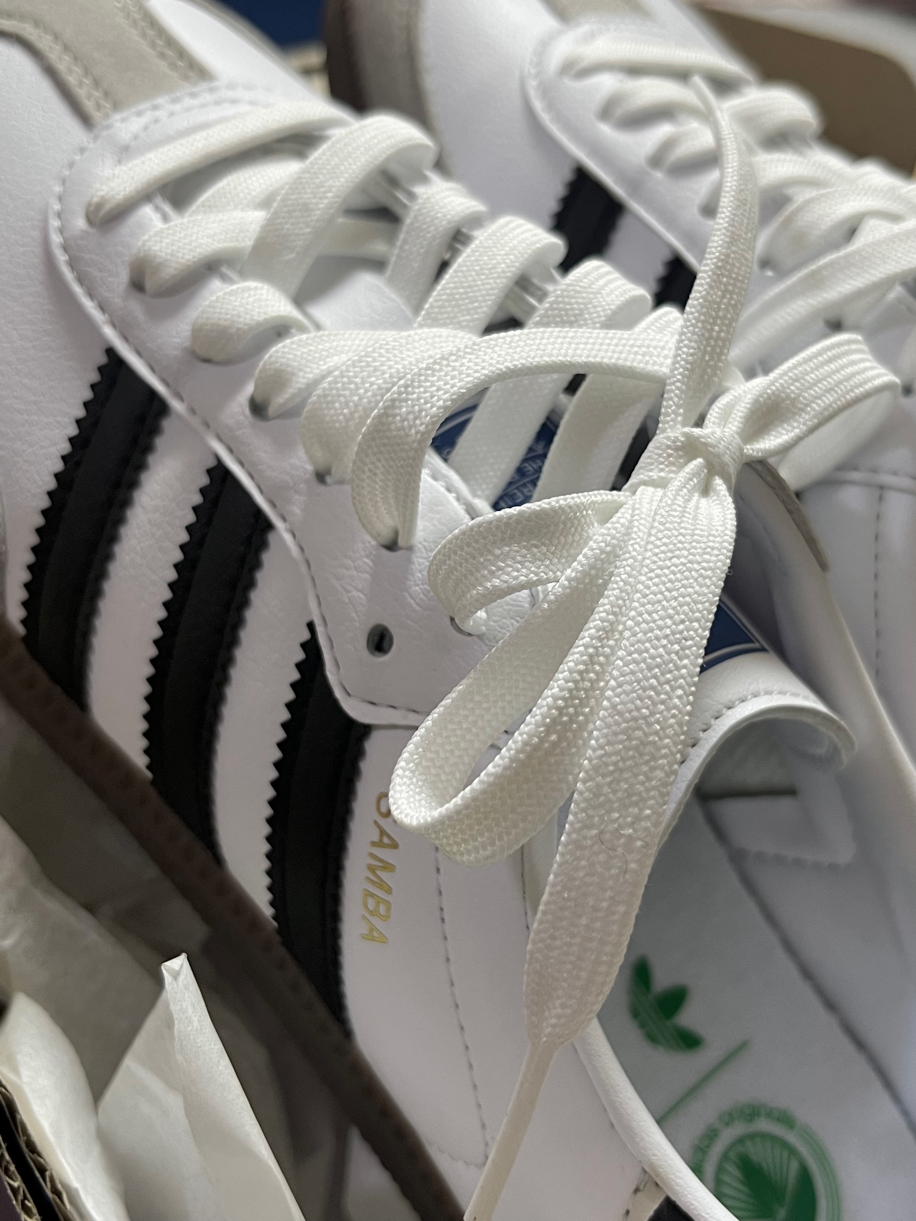 Adidas Samba Vegan White Black 착용 스타일 - 1