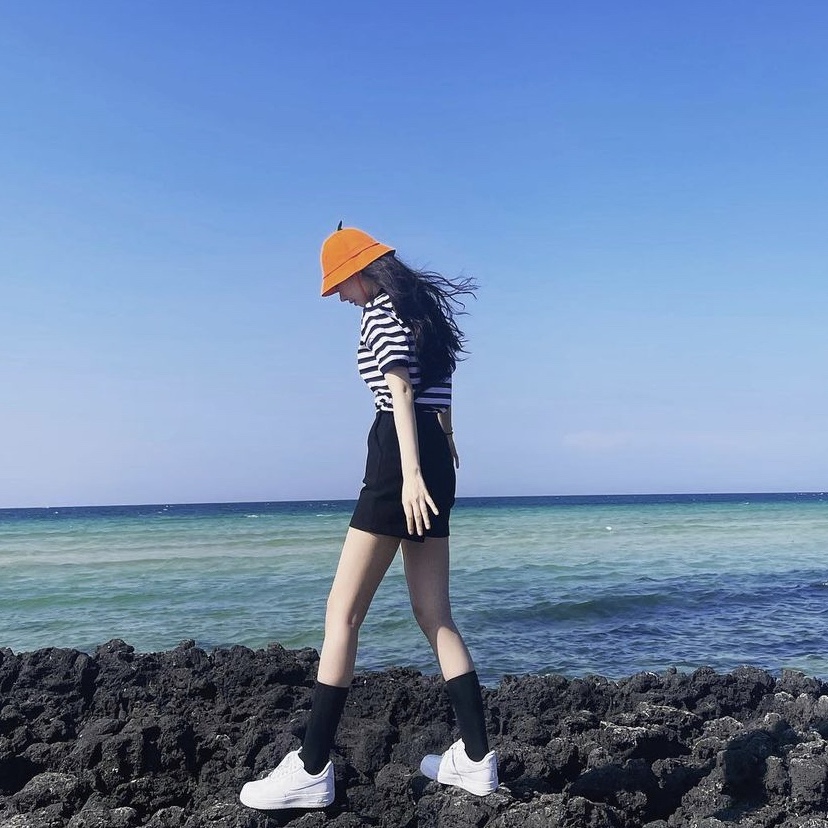 (W) Nike Air Force 1 '07 Low White 착용 스타일