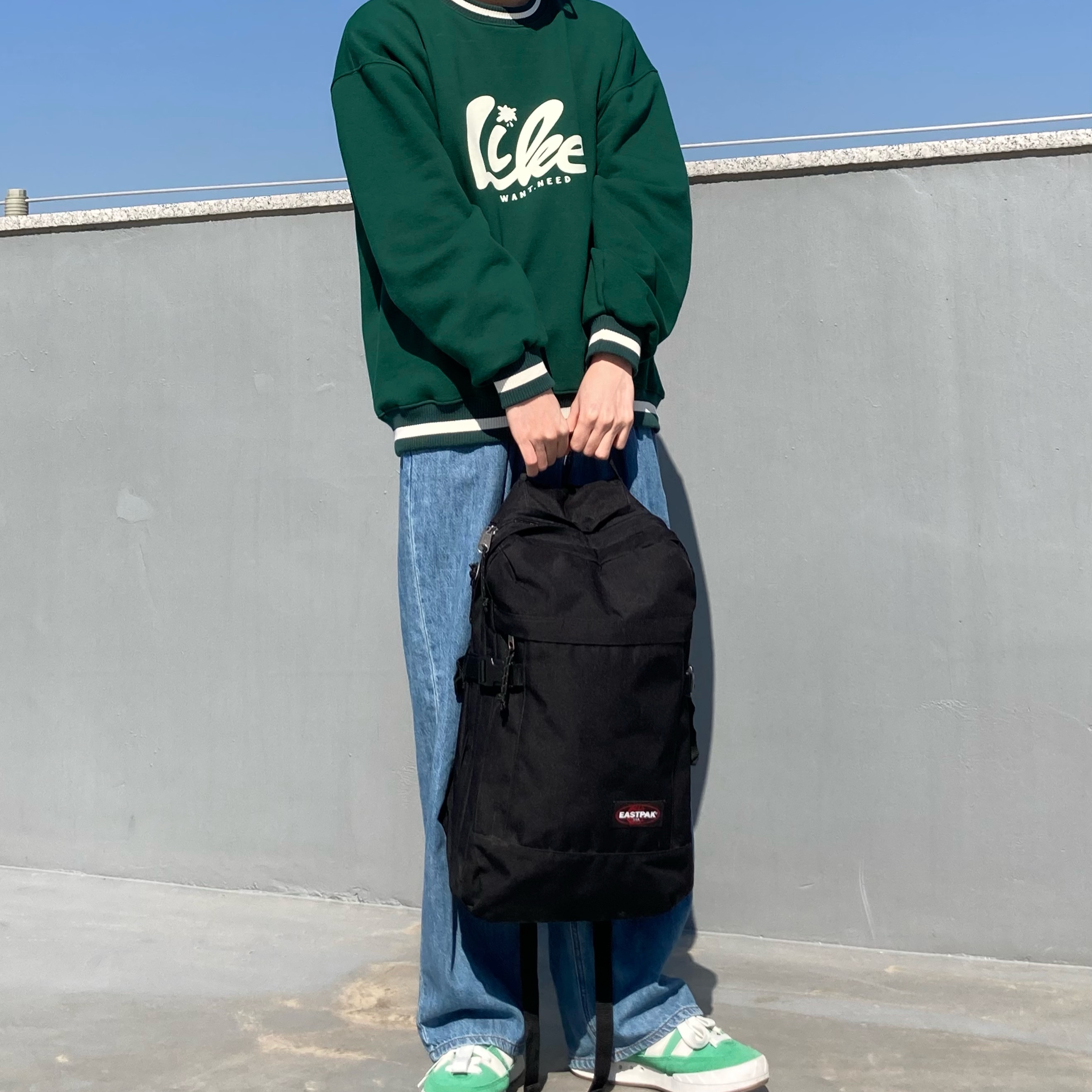 Adidas Adimatic Green 착용 스타일 - 2
