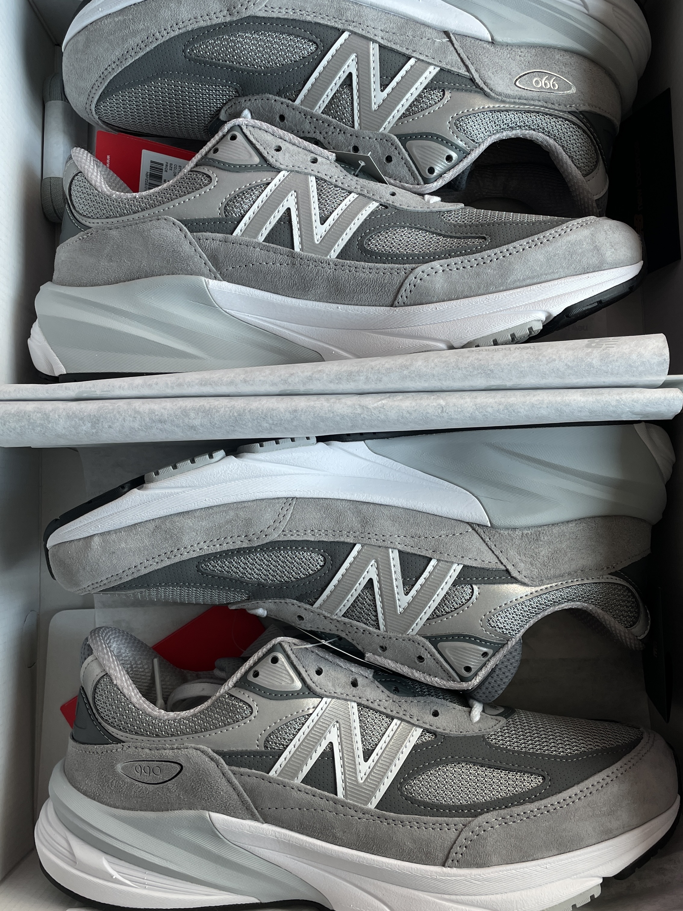 New Balance 990v6 Made in USA Grey - D Standard 착용 스타일