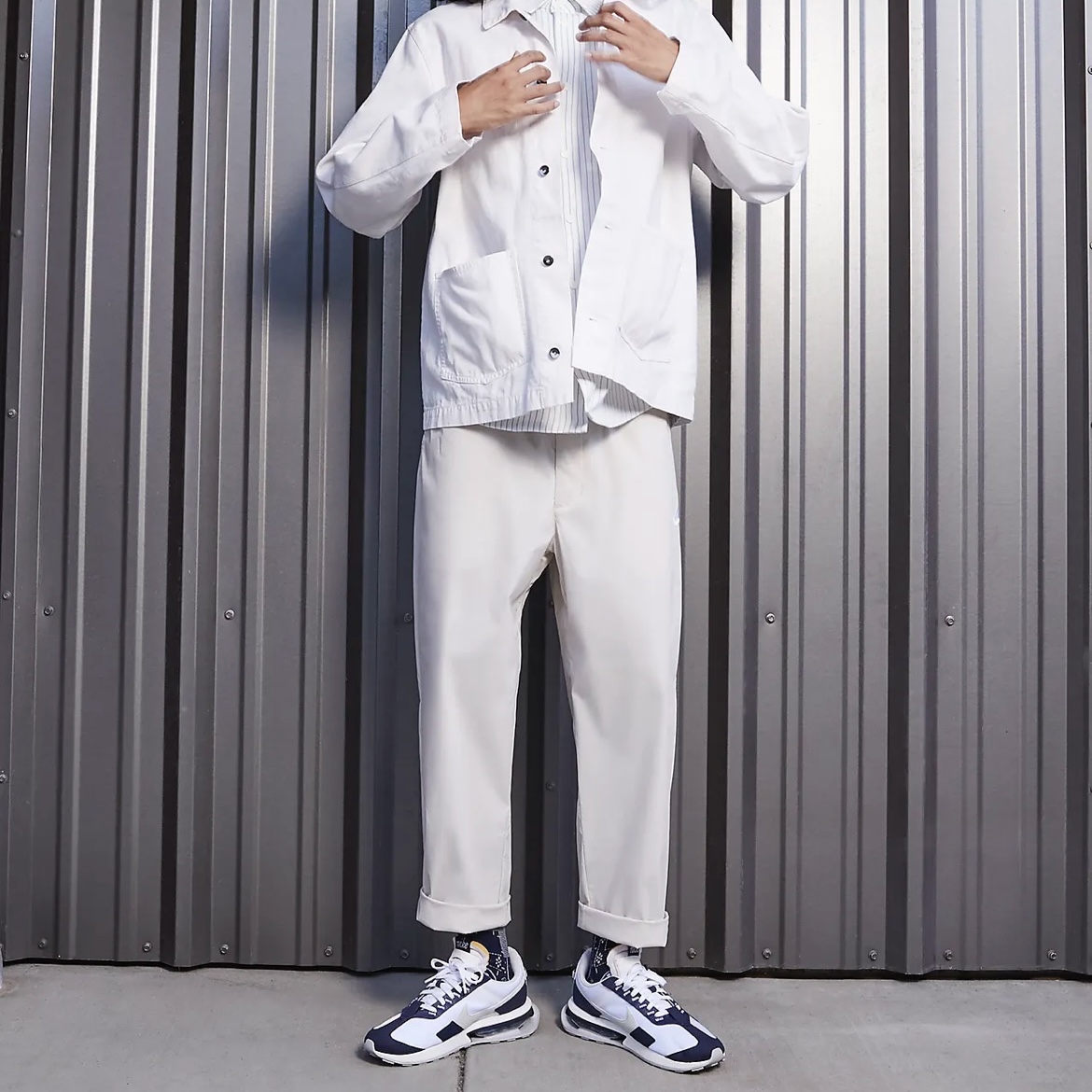 Nike Air Max Pre-Day Light Bone Obsidian 착용 스타일 - 1