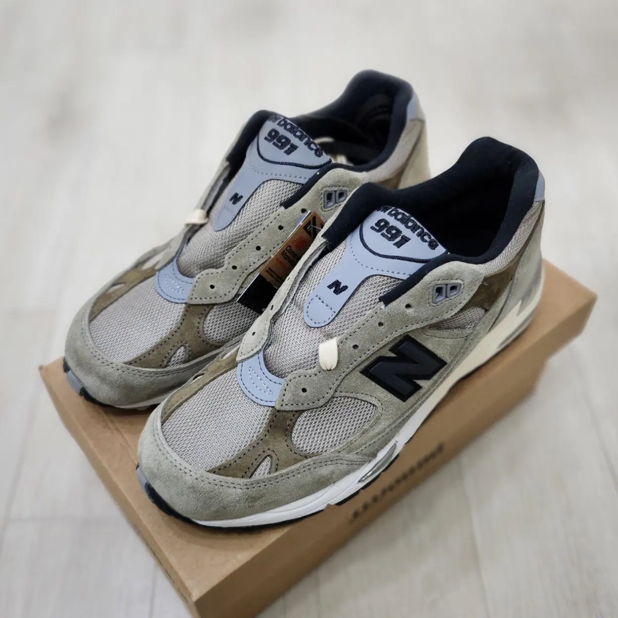 New Balance x JJJJound 991 Made in UK Grey, (W) New Balance x JJJJound 991 Made in UK Grey 착용 스타일 - 2