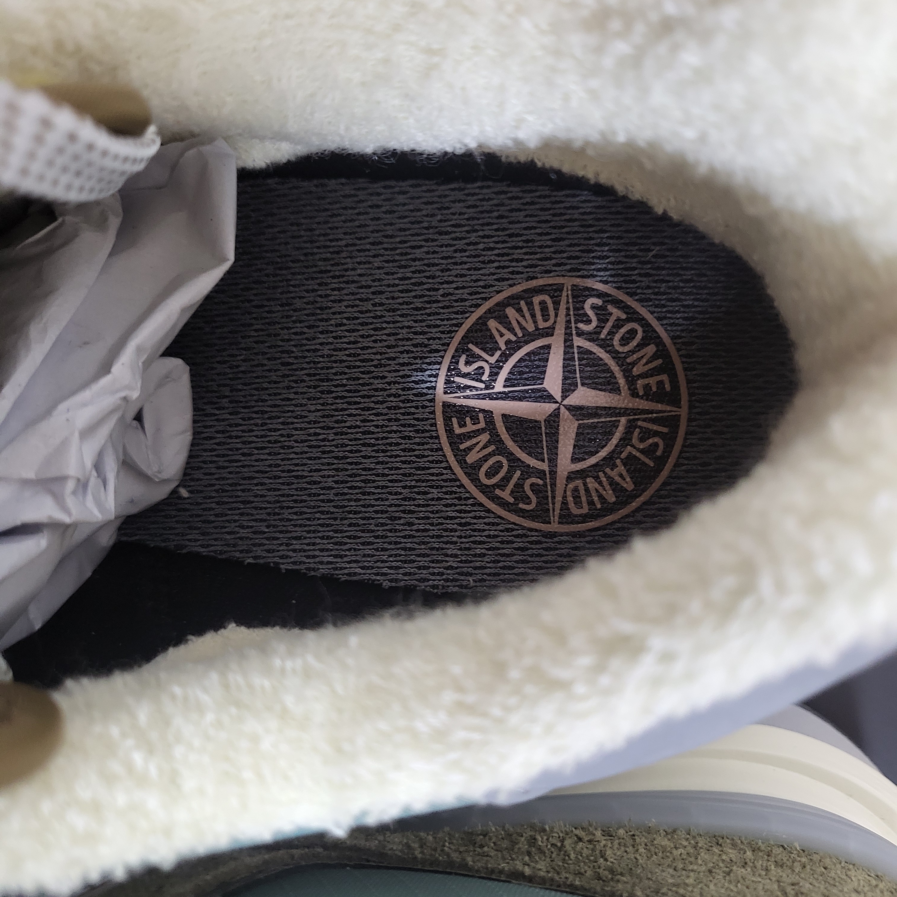 New Balance x Stone Island 574 Legacy Green, (W) New Balance 574 Worn By Anyone Grey - B Standard 착용 스타일 - 5