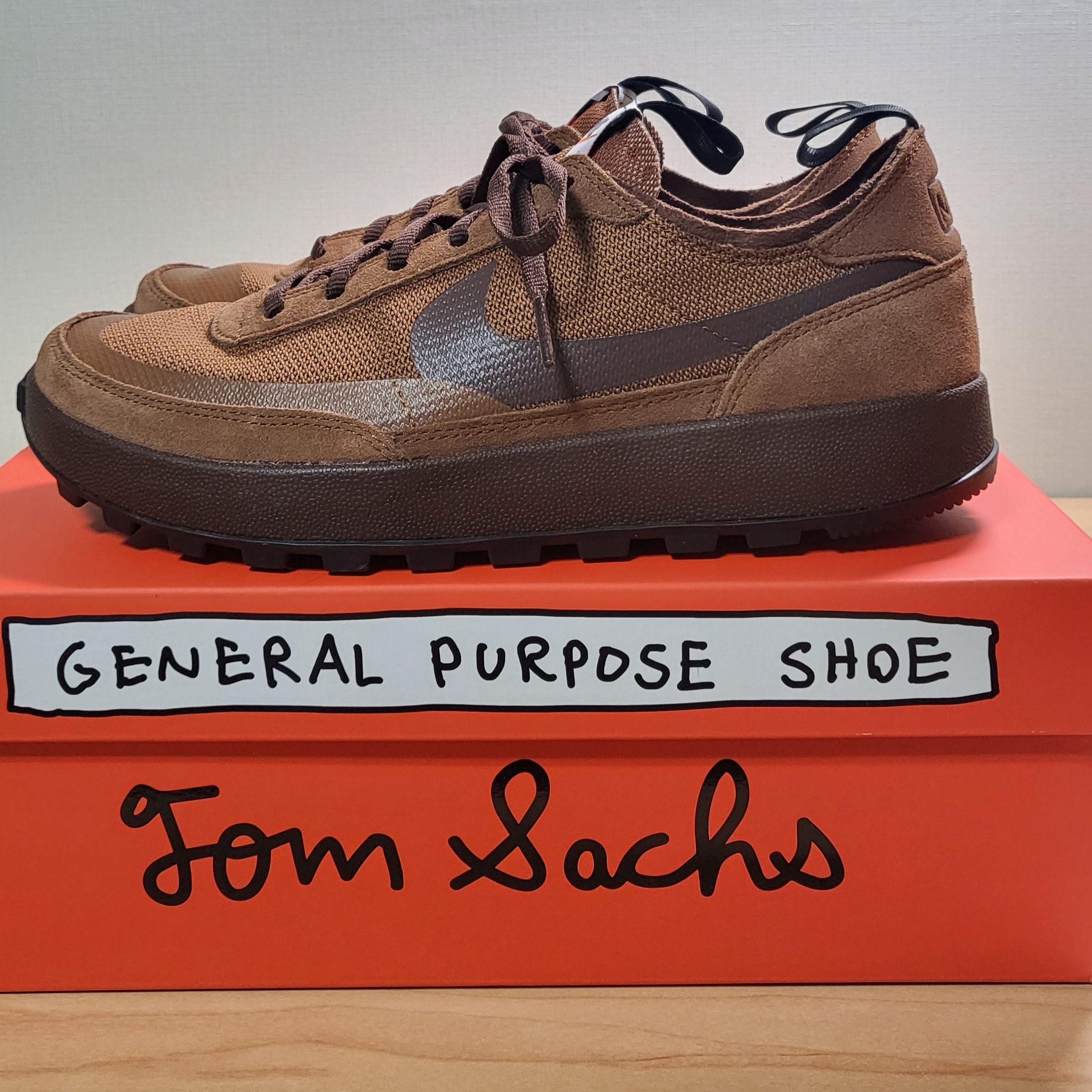Nike x Tom Sachs General Purpose Shoe Brown 착용 스타일