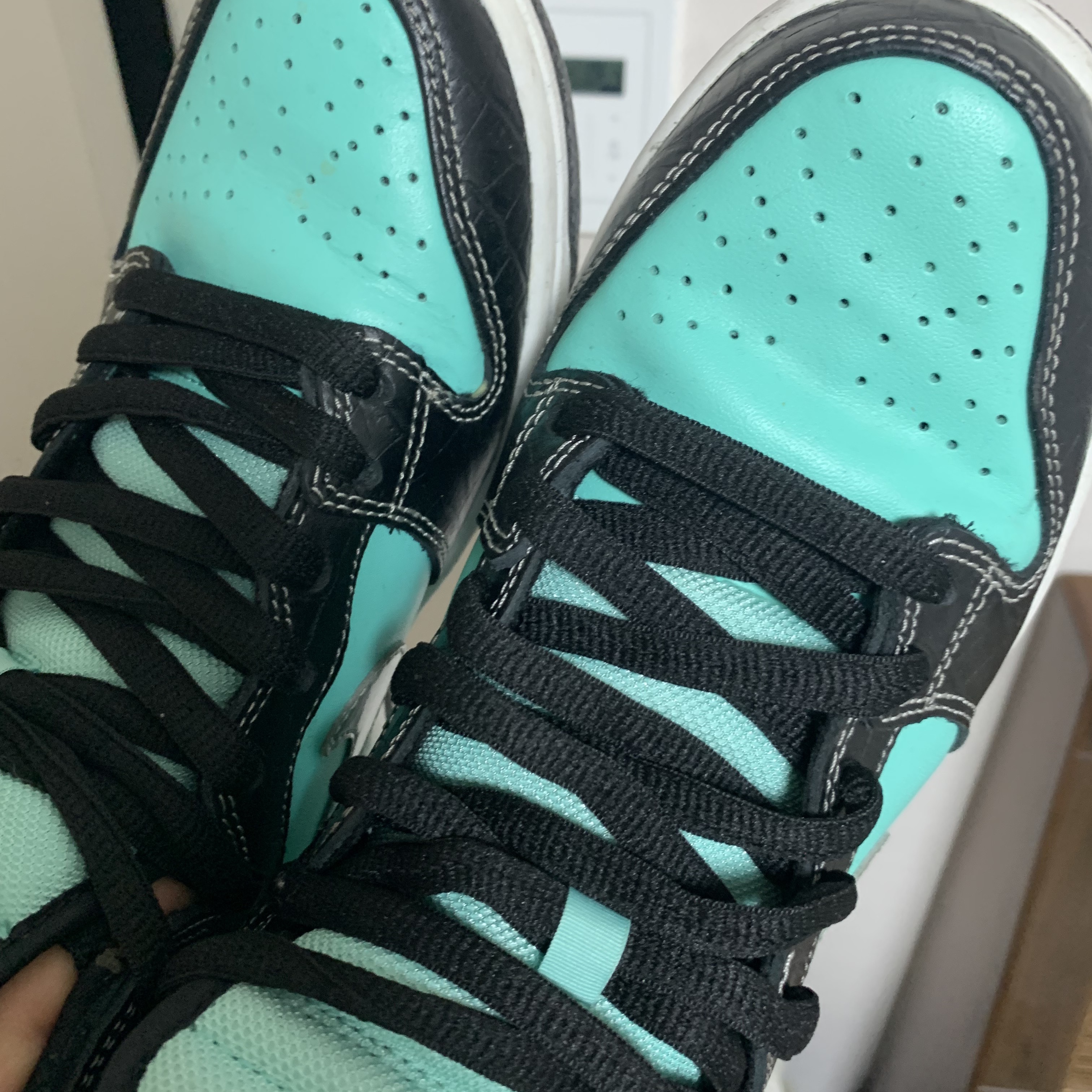 Nike x Diamond Supply Co. SB Dunk High Tiffany 착용 스타일