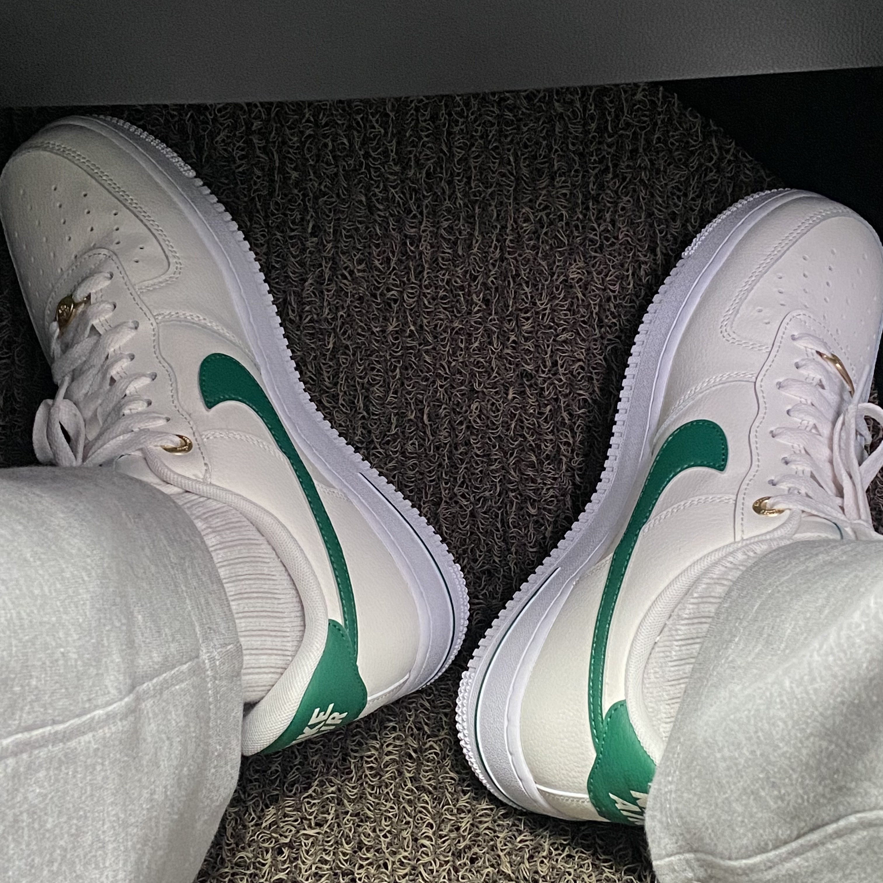 Nike Air Force 1 '07 LV8 40th Anniversary Join Forces Sail Malachite 착용 스타일