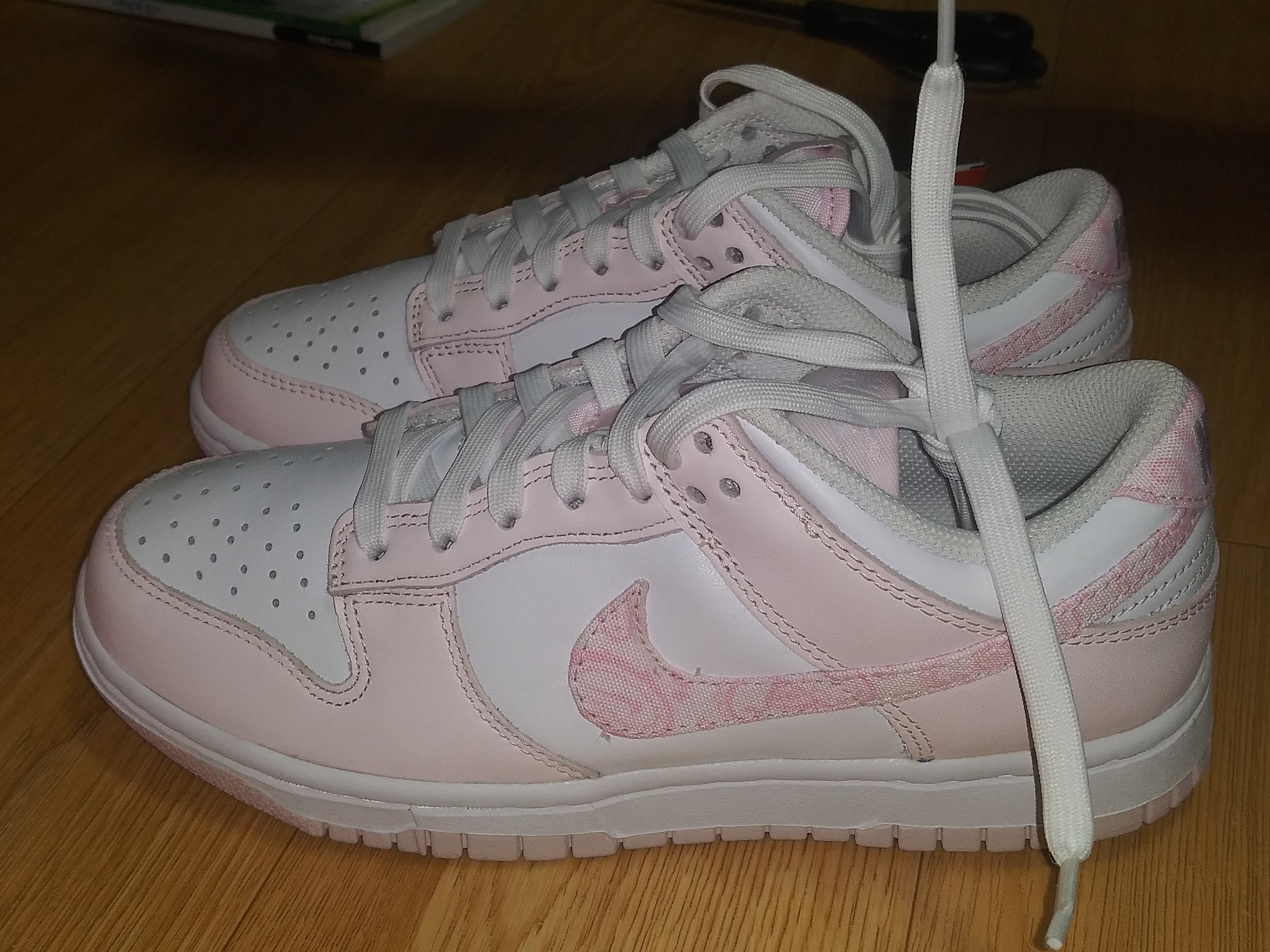(W) Nike Dunk Low Pearl Pink 착용 스타일