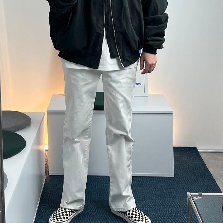 Vans Slip-On Checkerboard 착용 스타일 - 3