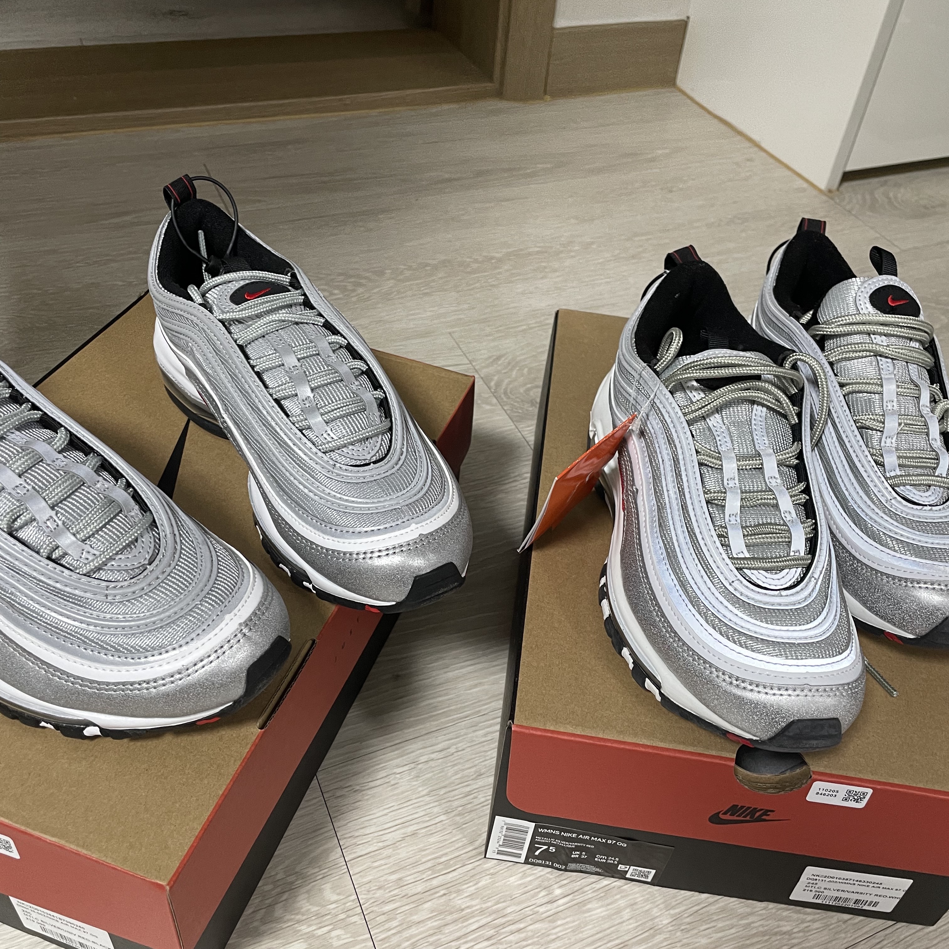 (W) Nike Air Max 97 OG Silver Bullet 2022 착용 스타일