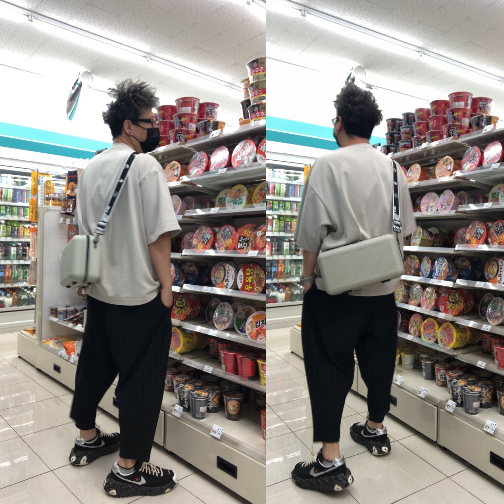 Off-White x Amore Pacific Protection Box (Without Cosmetics) 착용 스타일