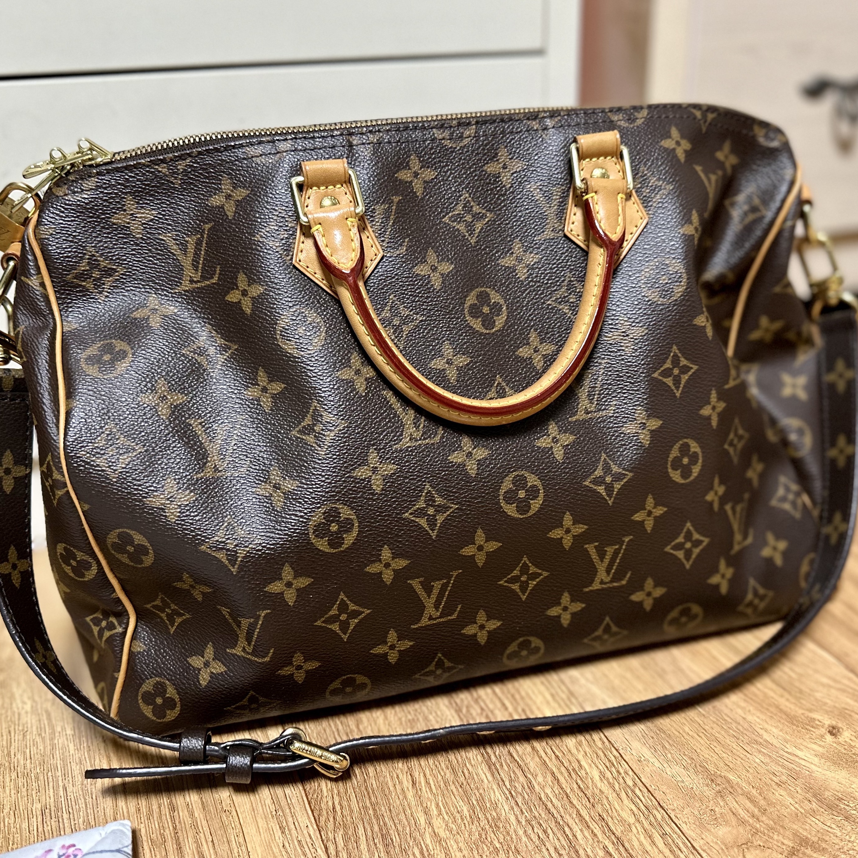 Louis Vuitton Speedy Bandouliere 30 Monogram 착용 스타일