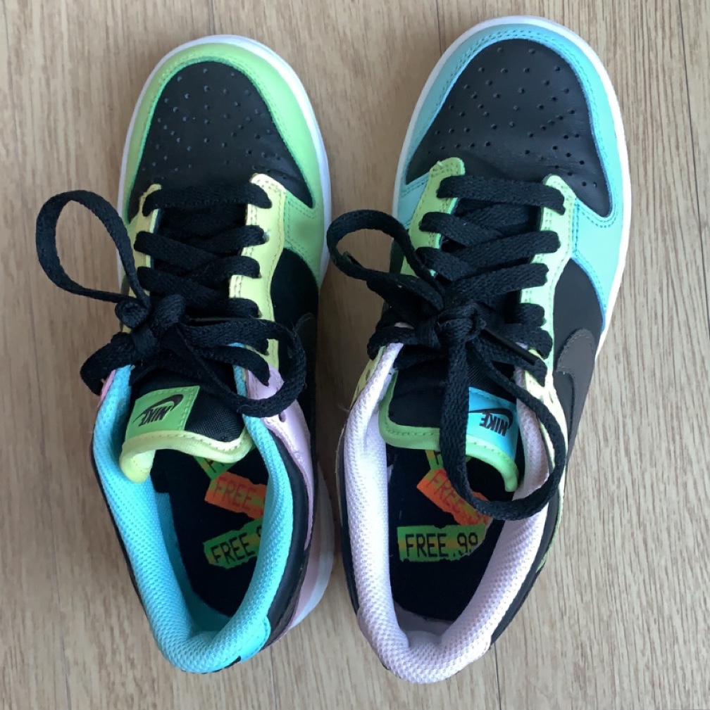 Nike Dunk Low SE Free.99 Black 착용 스타일 - 3
