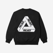 Palace Fleece Tri-Ferg Crew Black - 23SS