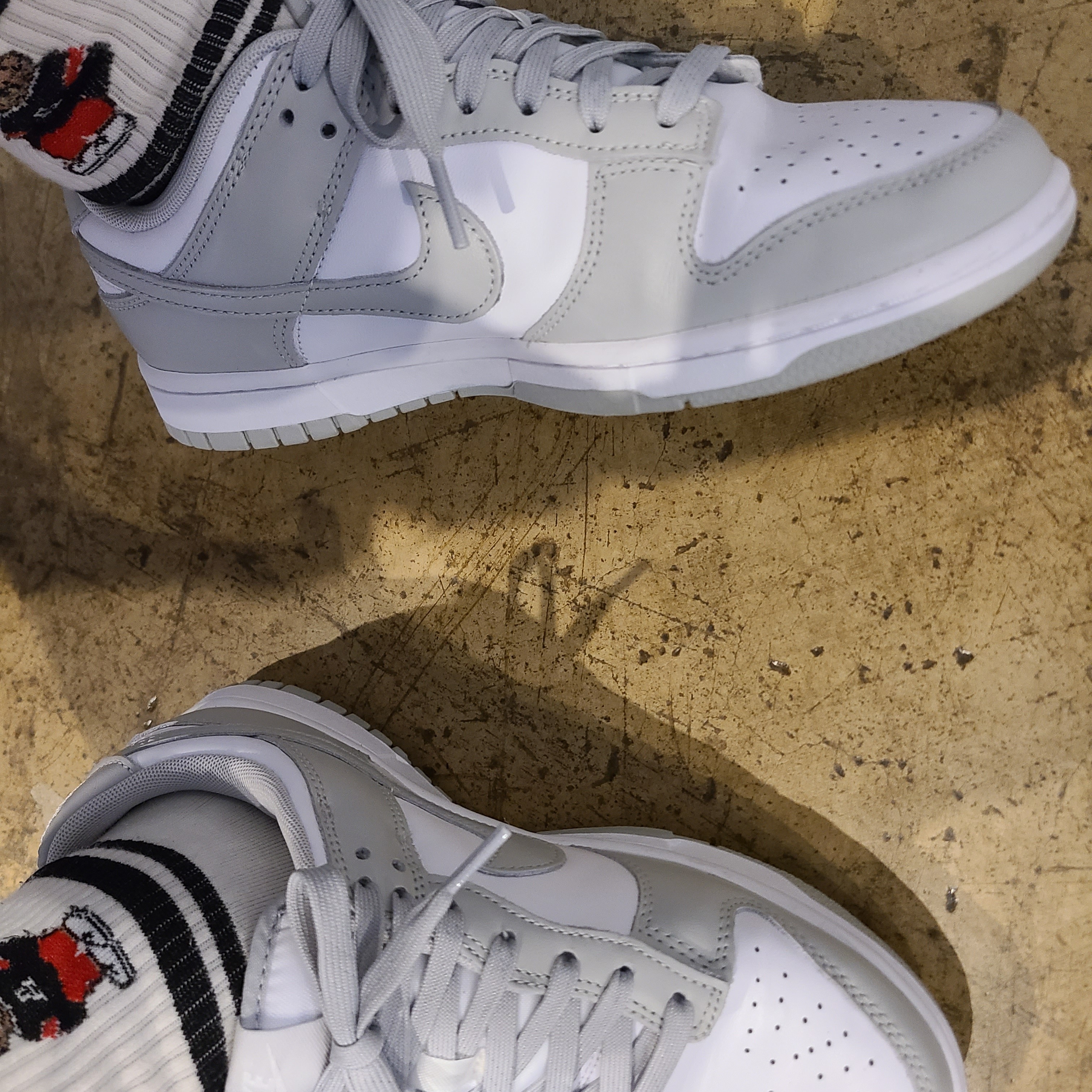 Nike Dunk Low Retro Grey Fog 착용 스타일