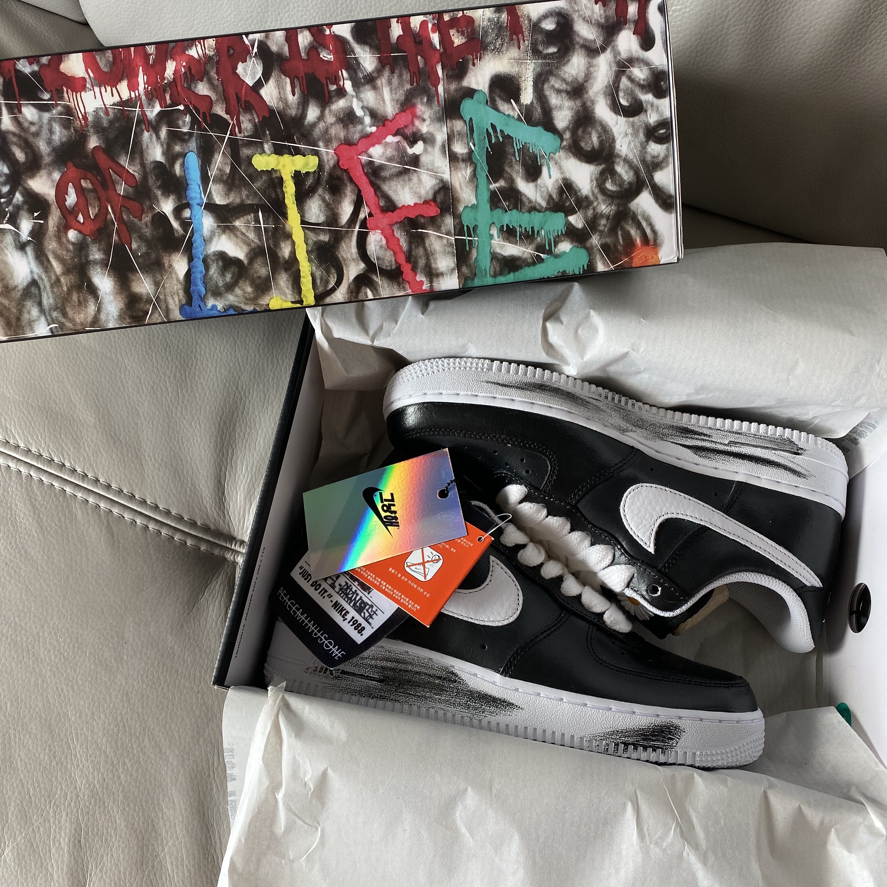 Nike x Peaceminusone Air Force 1 Low Para-Noise 착용 스타일 - 1