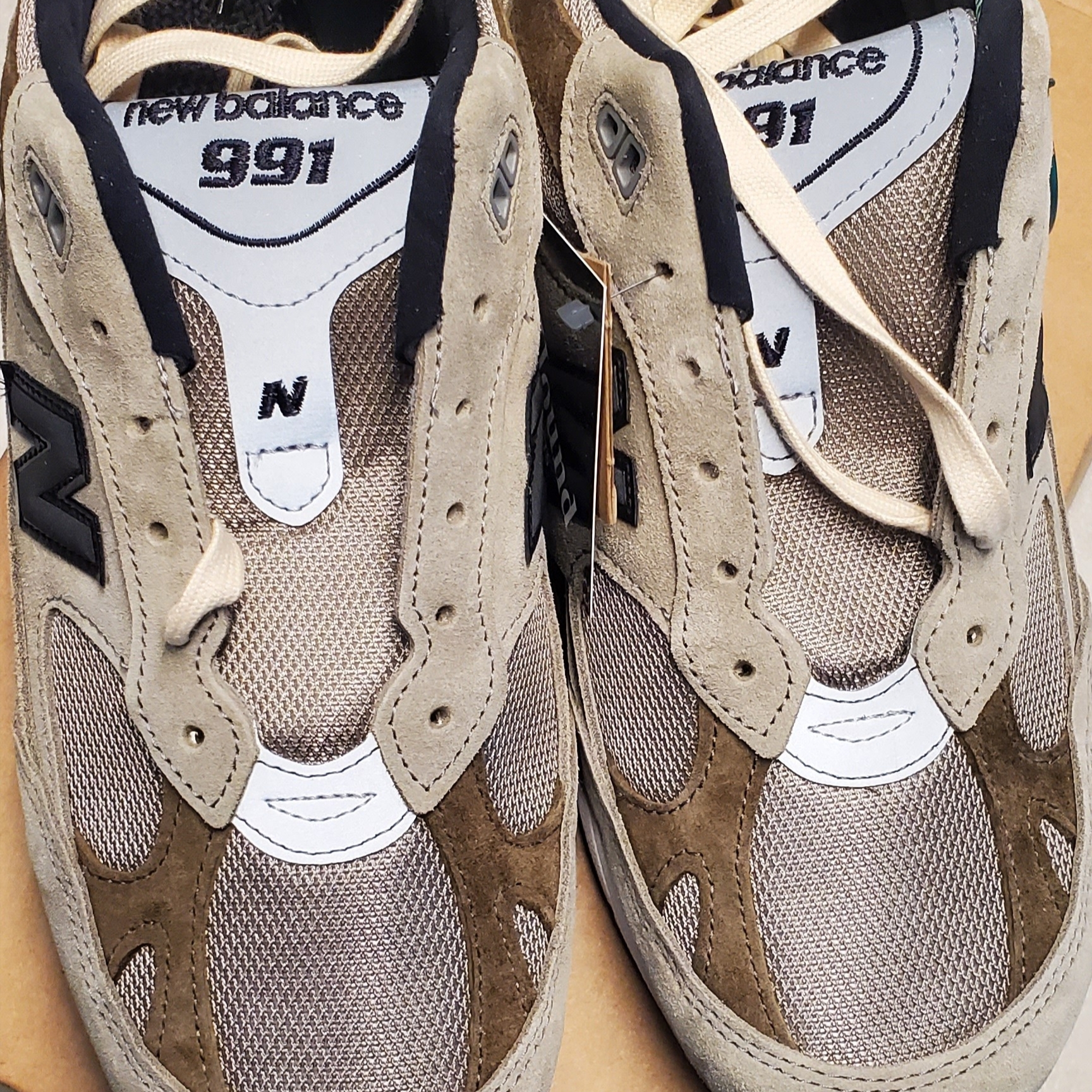 New Balance x JJJJound 991 Made in UK Grey 착용 스타일 - 5