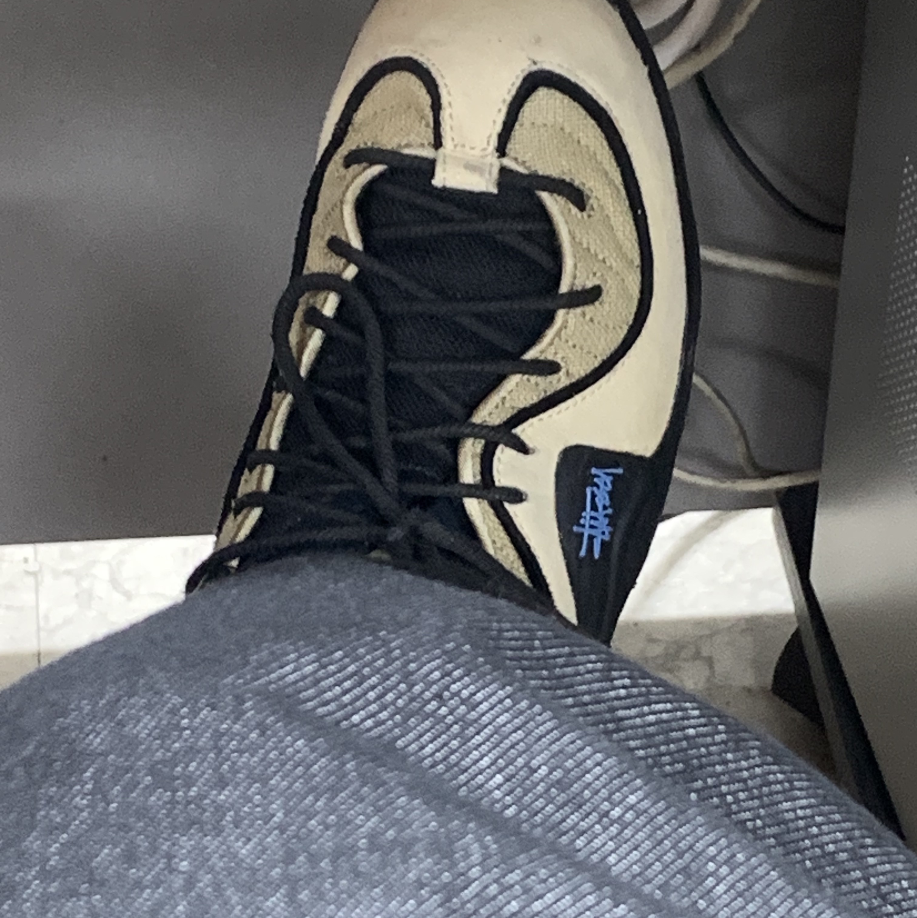 Nike x Stussy Air Penny II Rattan and Limestone 착용 스타일