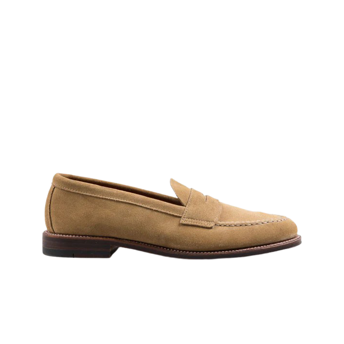 알든 6244 스웨이드 언라인드 페니 로퍼 탄 - E(Alden 6244 Suede Unlined Penny Loafer Tan - E)