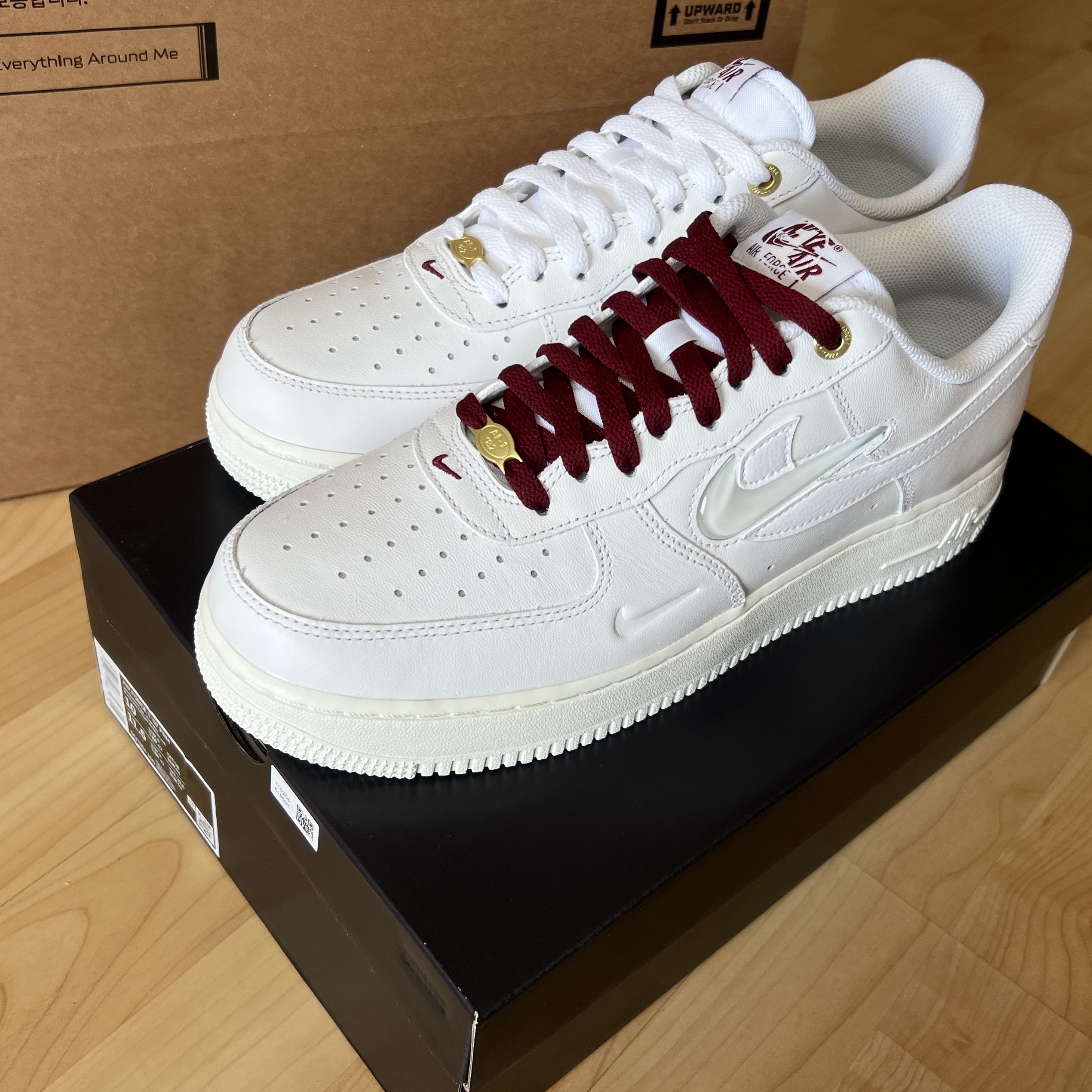 Nike Air Force 1 '07 PRM 40th Anniversary Join Forces White 착용 스타일