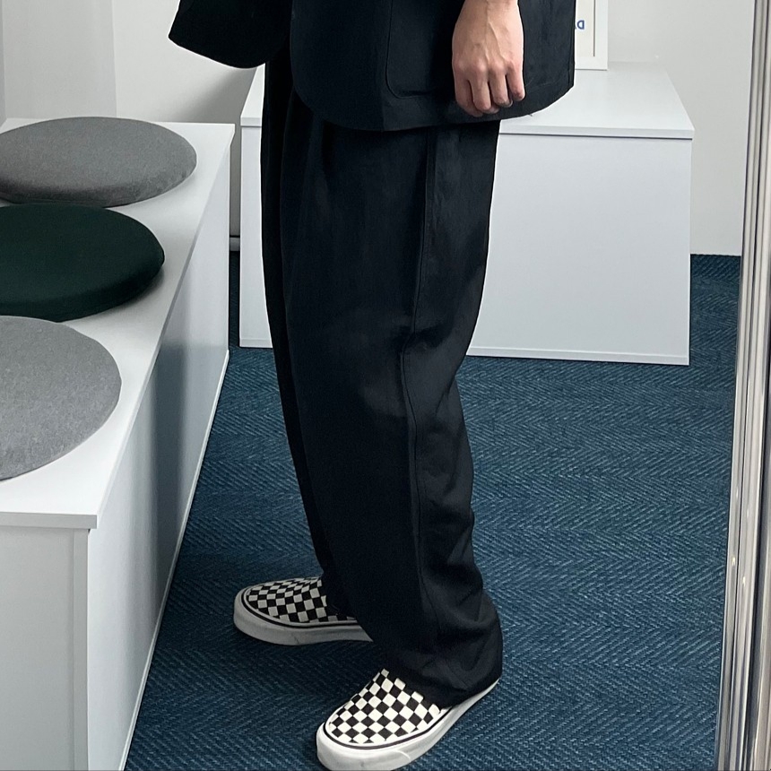 Vans Slip-On Checkerboard 착용 스타일 - 1