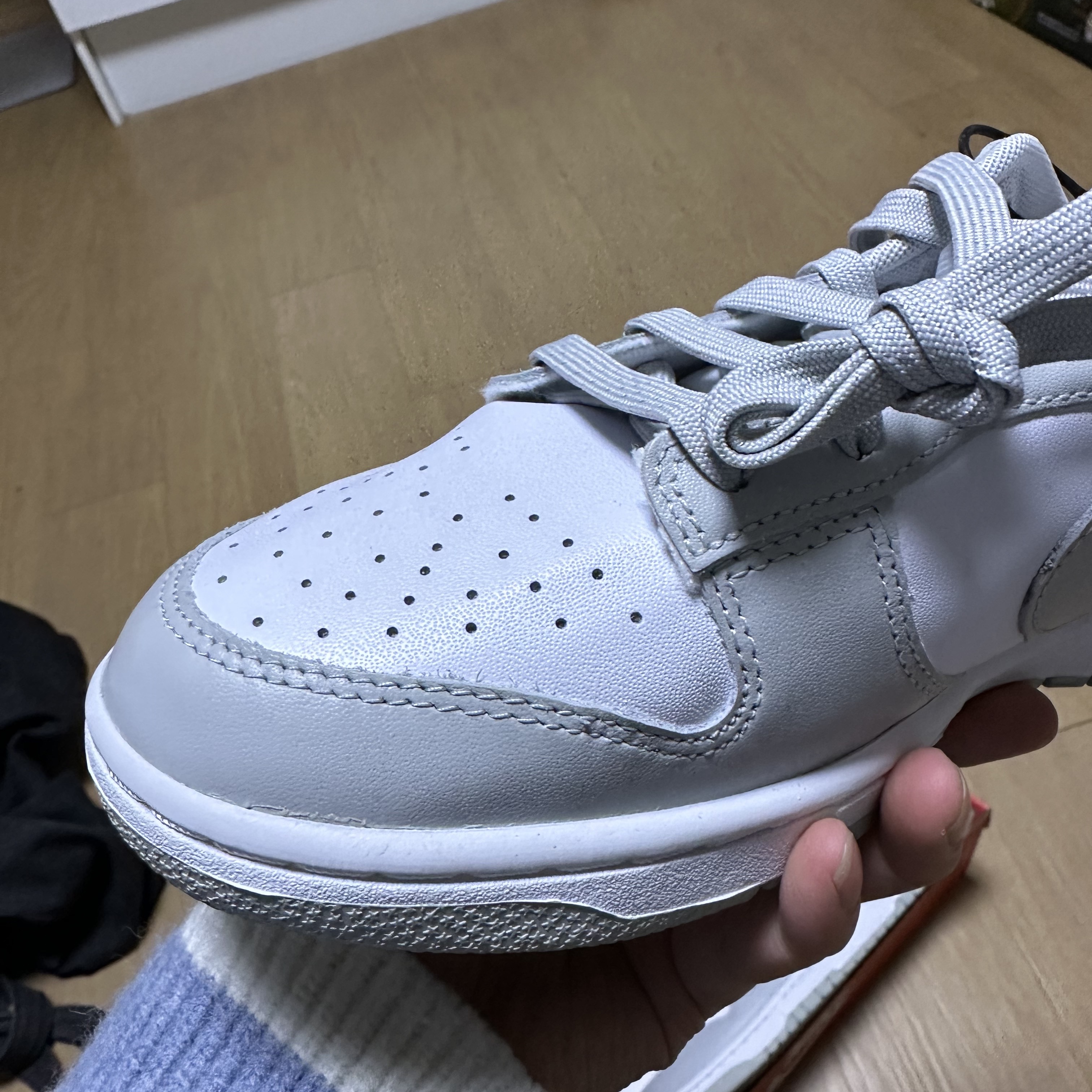 Nike Dunk Low Retro Grey Fog 착용 스타일 - 5
