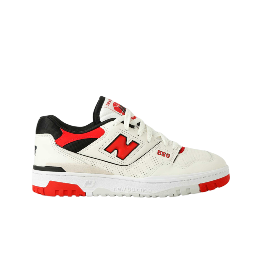 New Balance 550 Sea Salt Red - 2E Wide