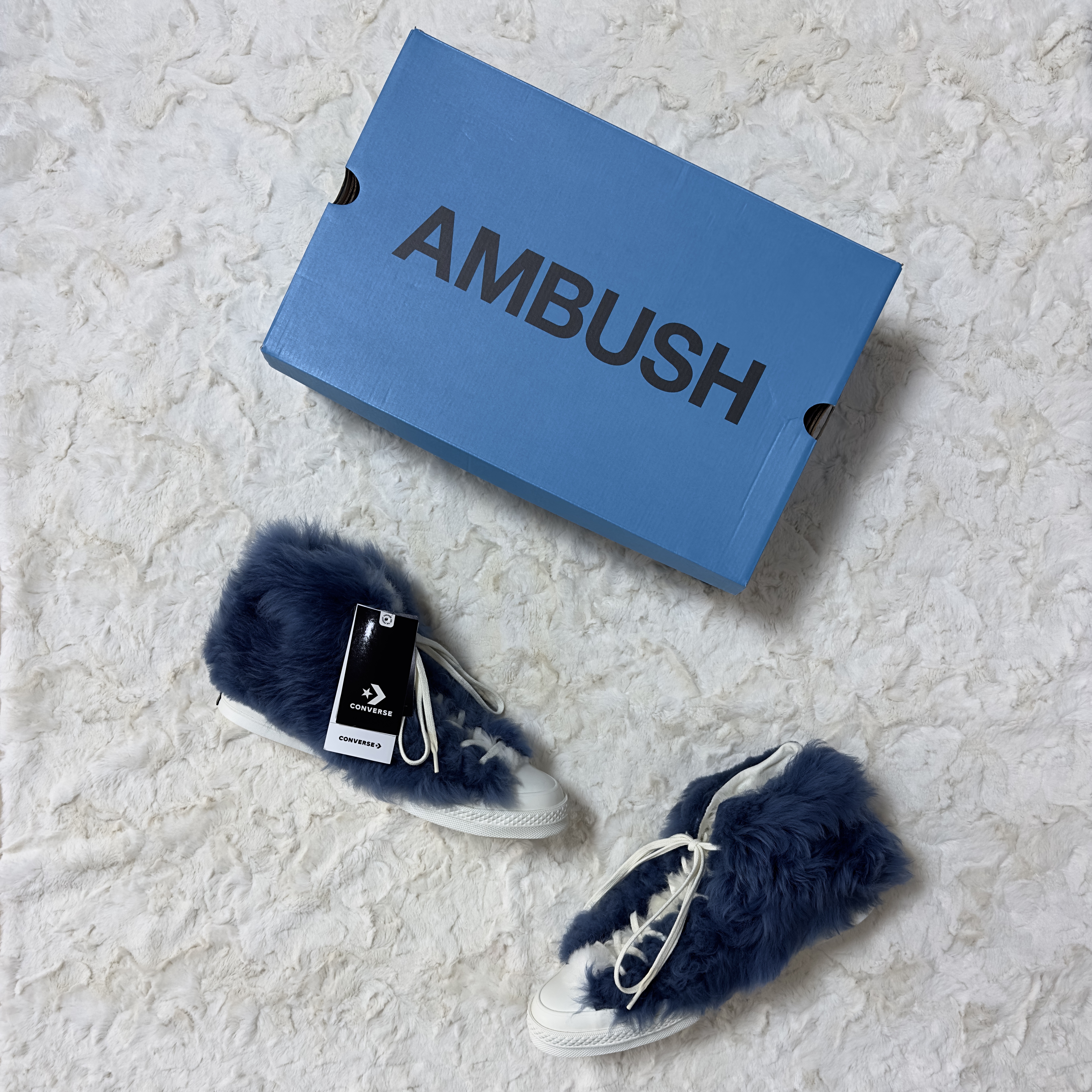 Converse x Ambush Chuck 70 Fuzzy Navy Blue 착용 스타일