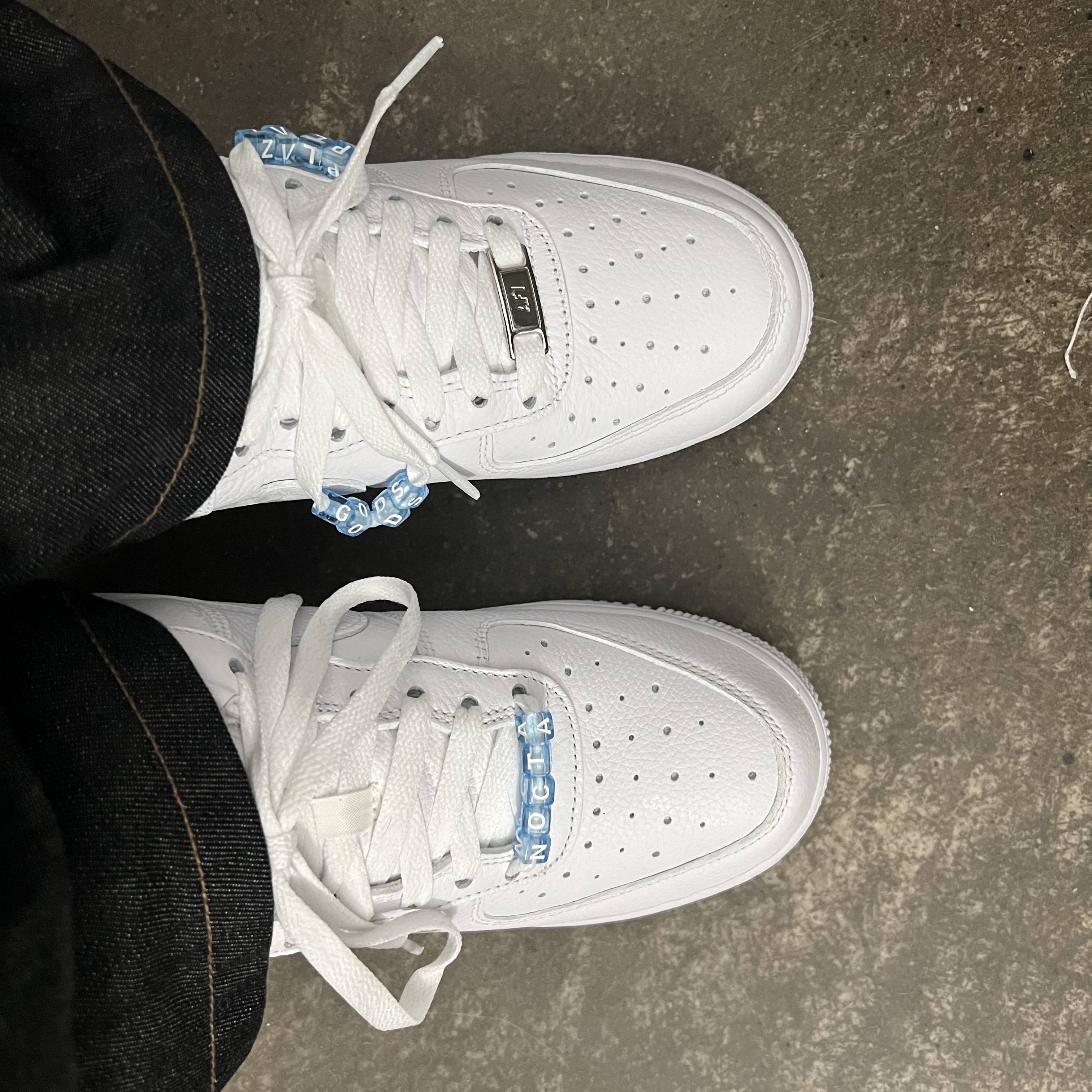 Nike x Drake Nocta Air Force 1 Low SP Certified Lover Boy White 착용 스타일