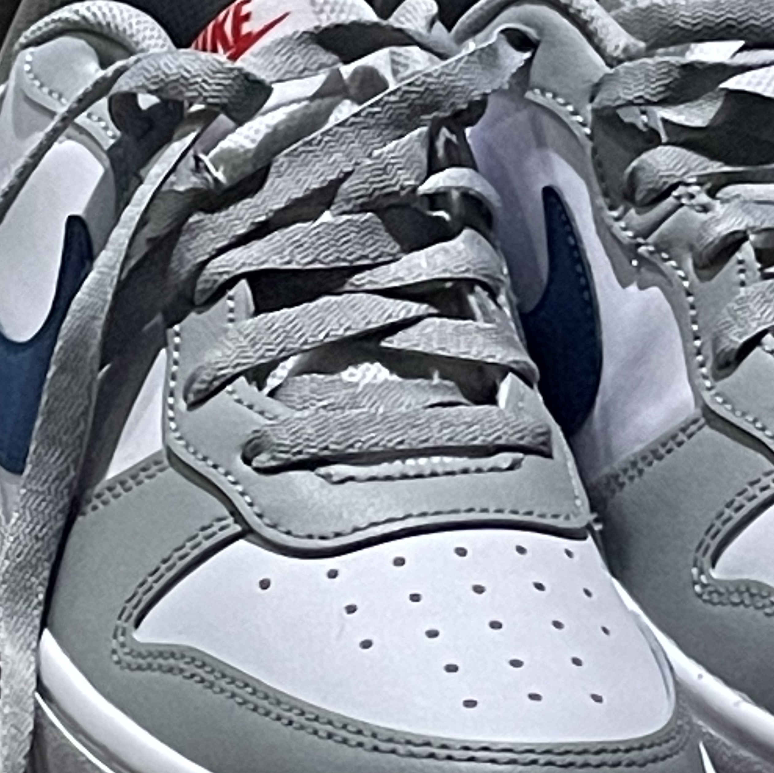 (GS) Nike Court Borough Low 2 Light Smoke Grey 착용 스타일