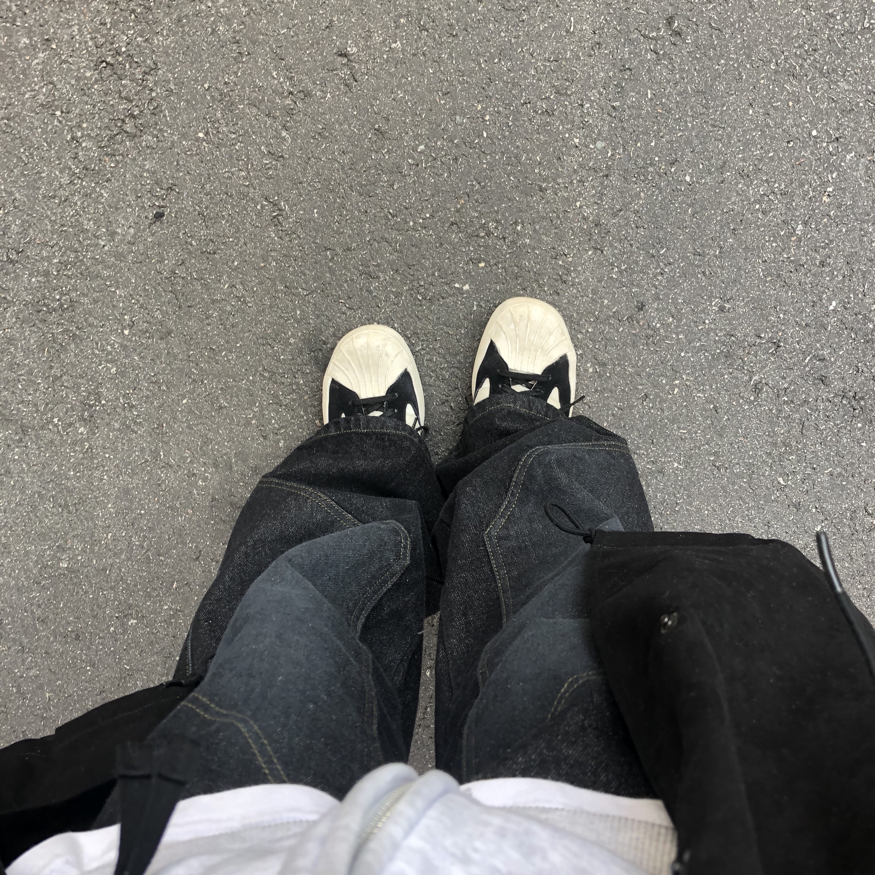 Y-3 Yohji Star White 착용 스타일