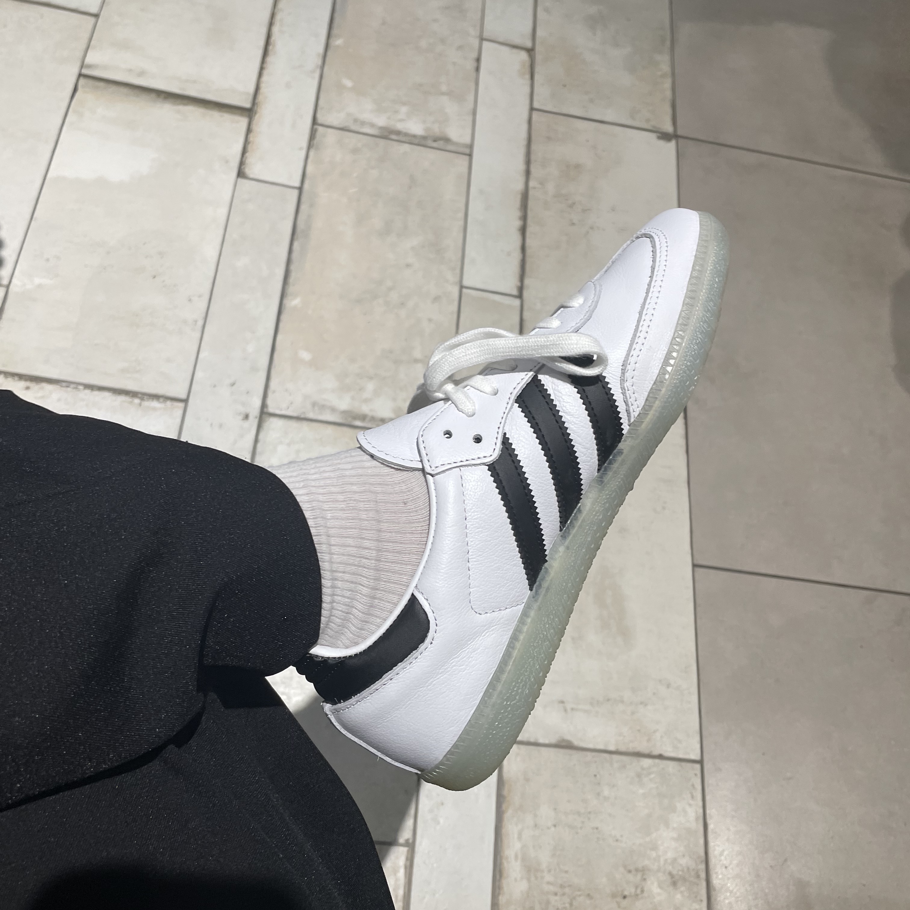 Adidas x Dill Samba White Black 착용 스타일