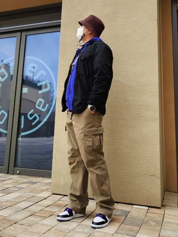 Stone Island 10802 Naslan Light Overshirt Black - 21SS, Jordan 1 Low SE Concord 착용 스타일 - 1