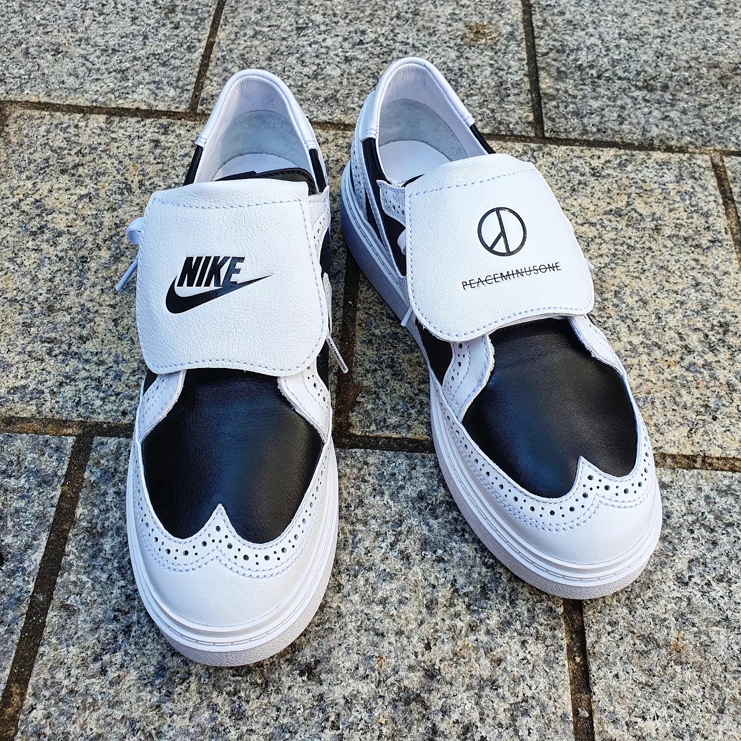 Nike x Peaceminusone Kwondo1 White 착용 스타일 - 4