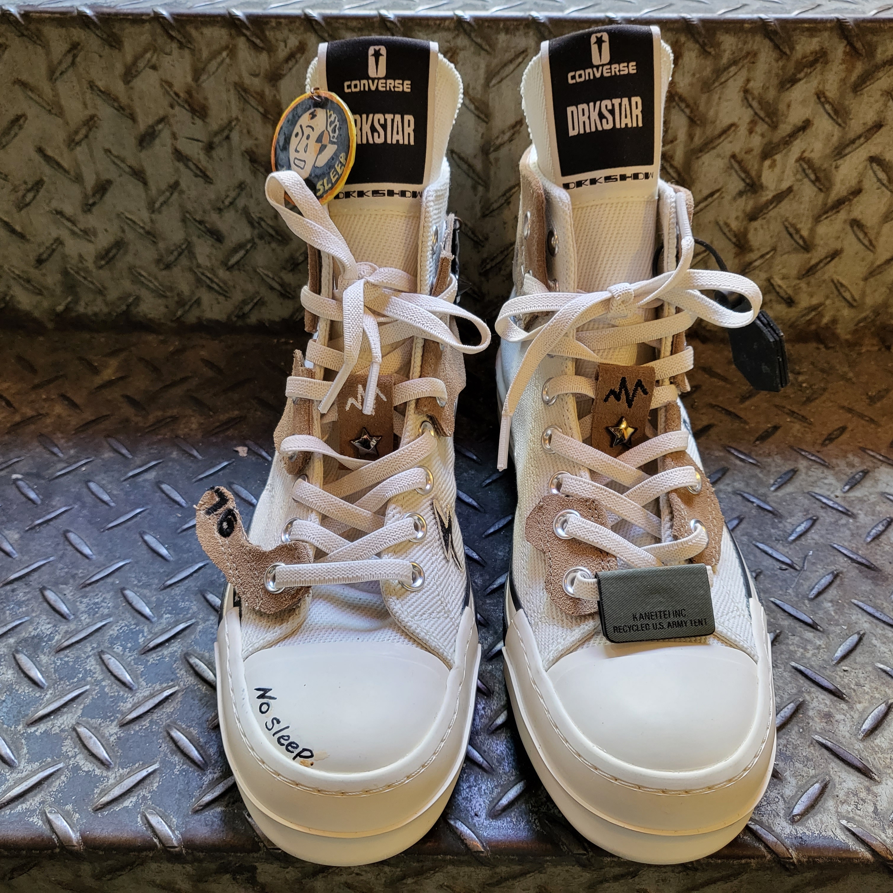 Converse x Ader Error Chuck 70 High White, Converse x Drkshdw Drkstr Chuck 70 High Lily White 착용 스타일 - 1
