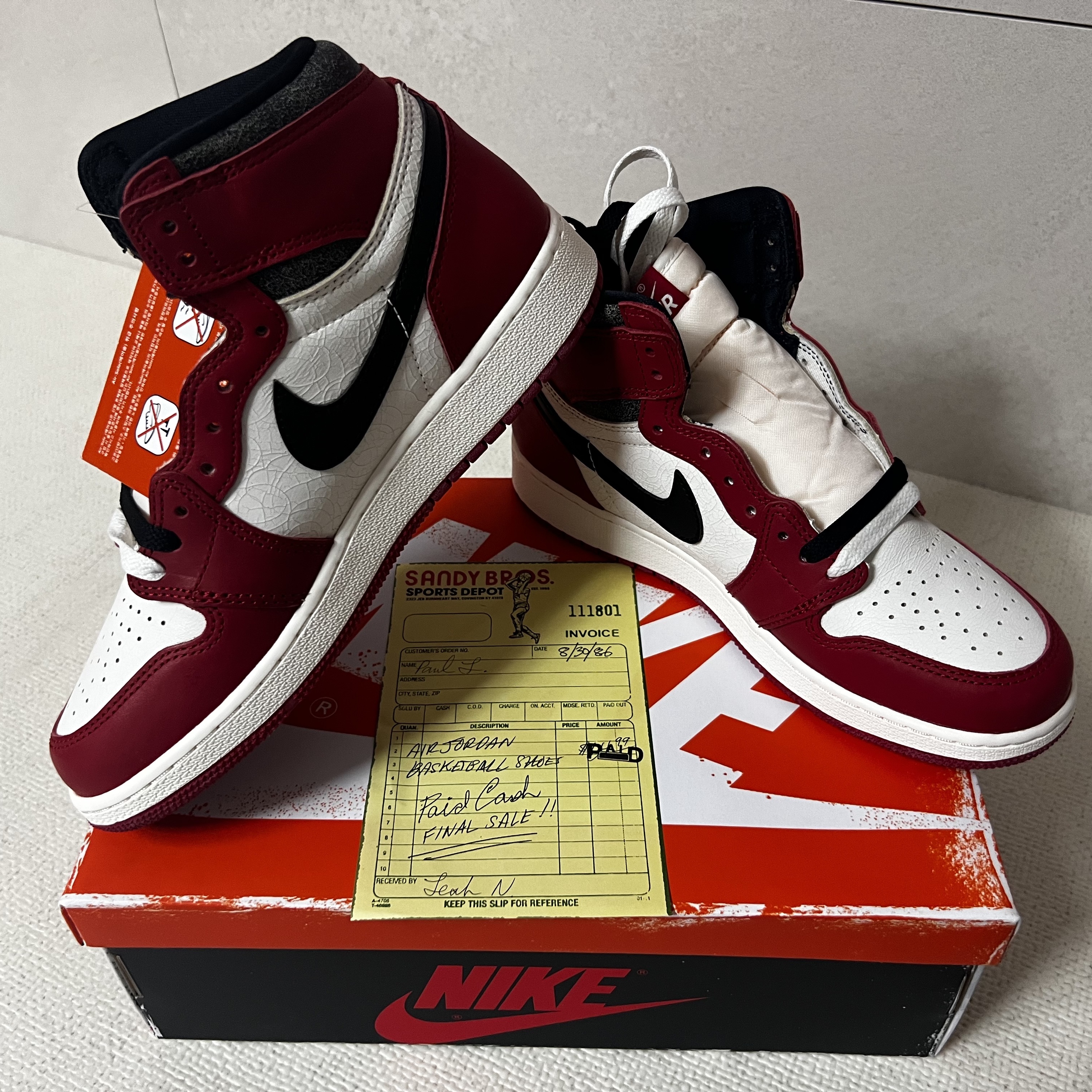 Jordan 1 Retro High OG Chicago 2022, (GS) Jordan 1 Retro High OG Chicago 2022 착용 스타일 - 5