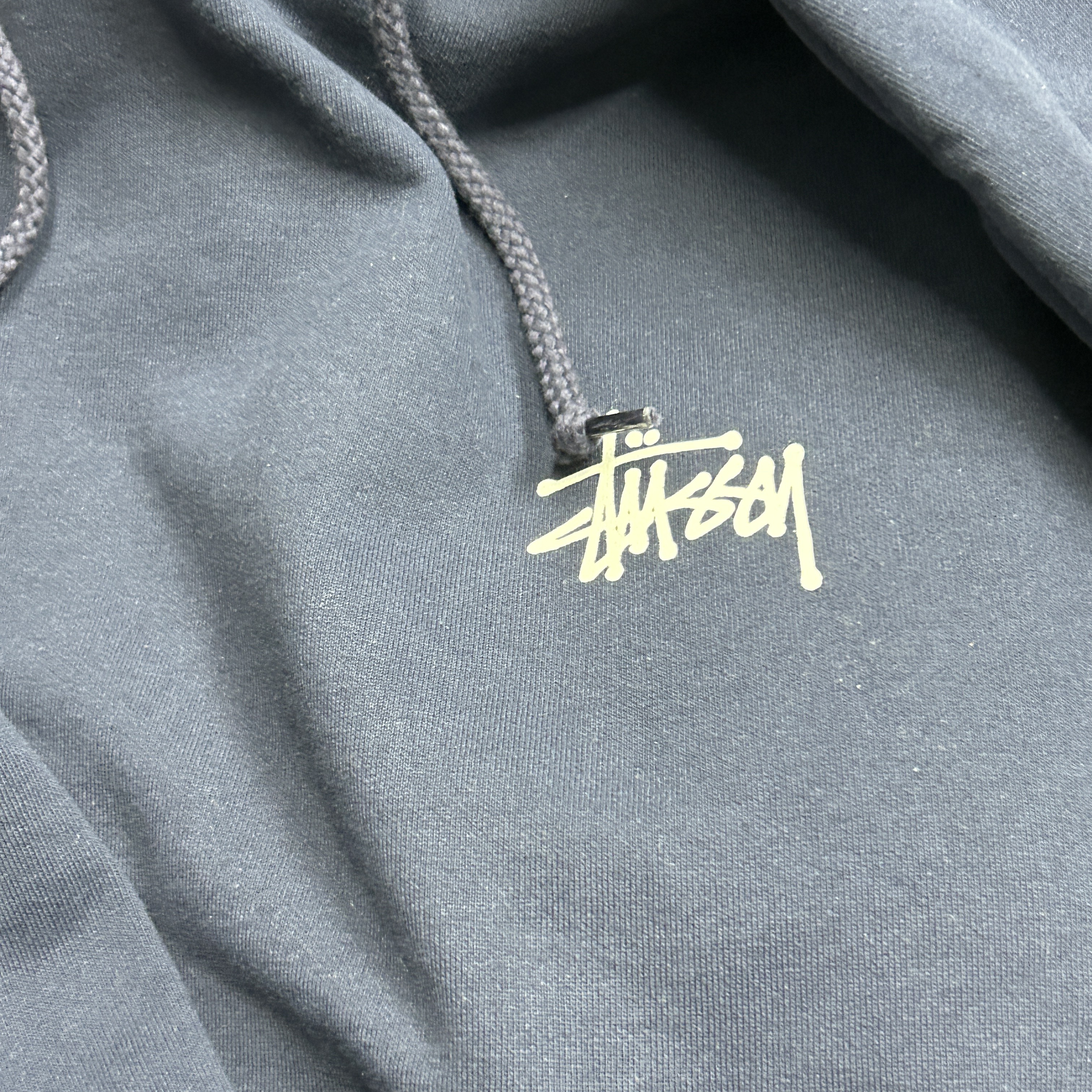 Stussy Basic Stussy Hoodie Navy 2021 착용 스타일 - 2