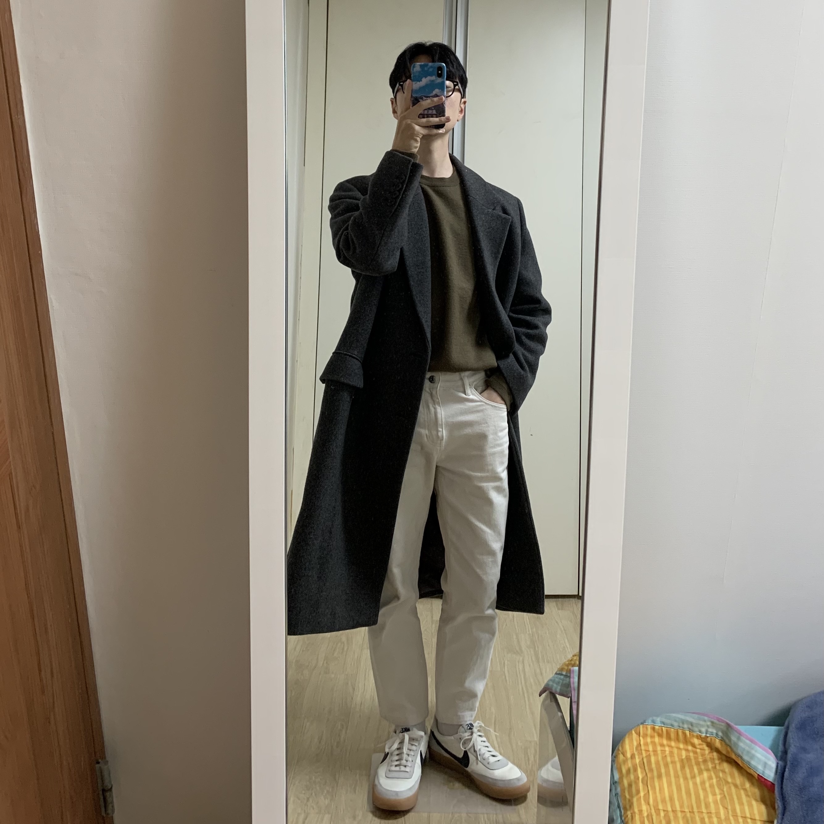 Nike x J.Crew Killshot 2 Sail Midnight Navy 착용 스타일 - 1