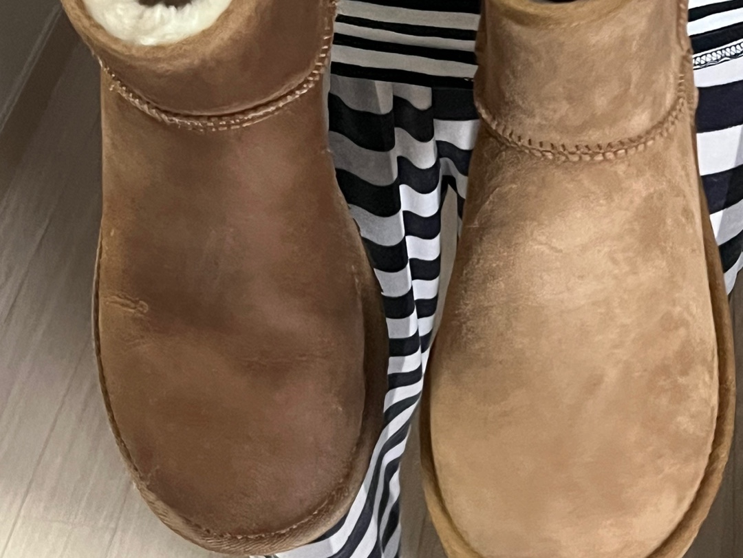 (W) UGG Classic Mini II Boots Chestnut 착용 스타일 - 1