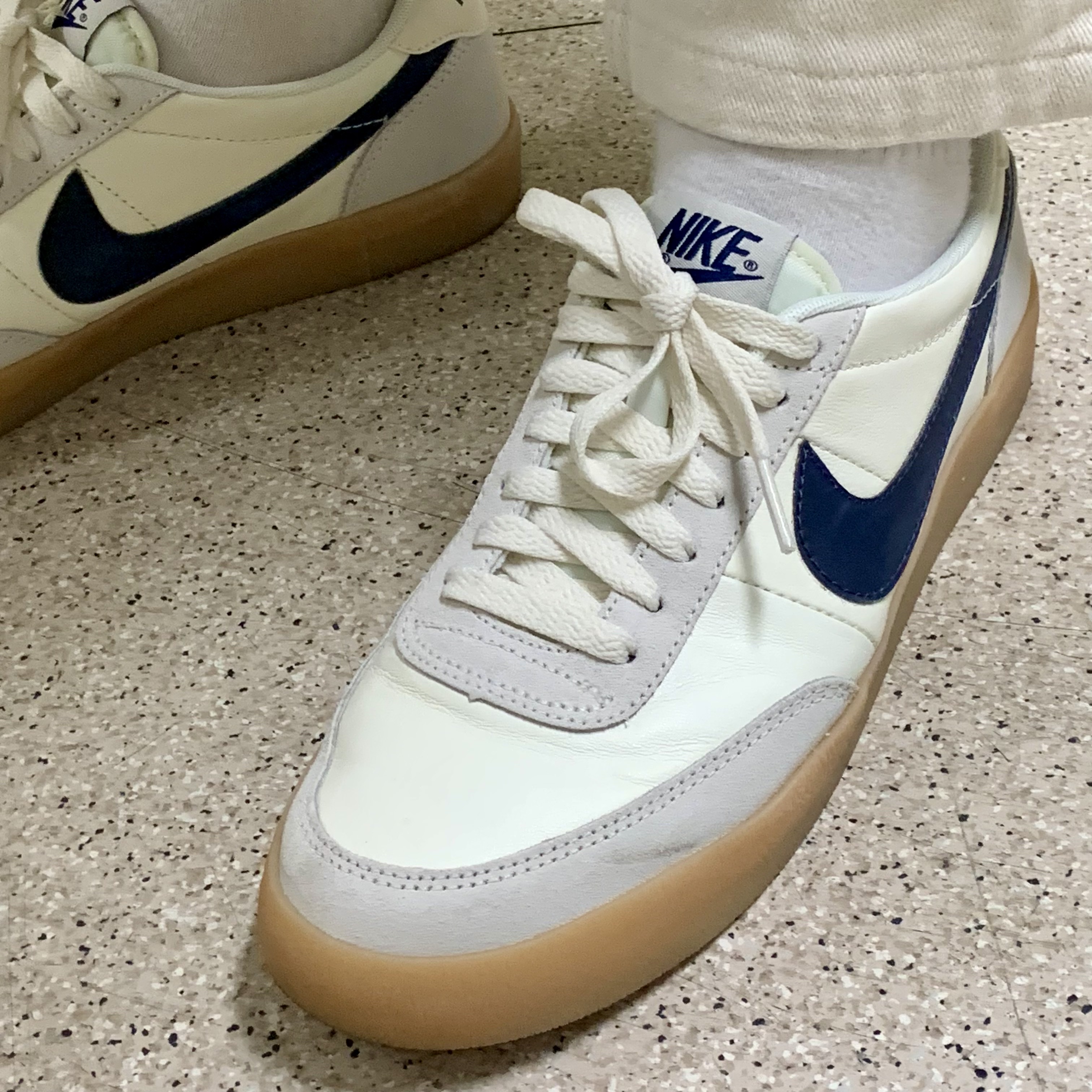 Nike x J.Crew Killshot 2 Sail Midnight Navy 착용 스타일 - 4