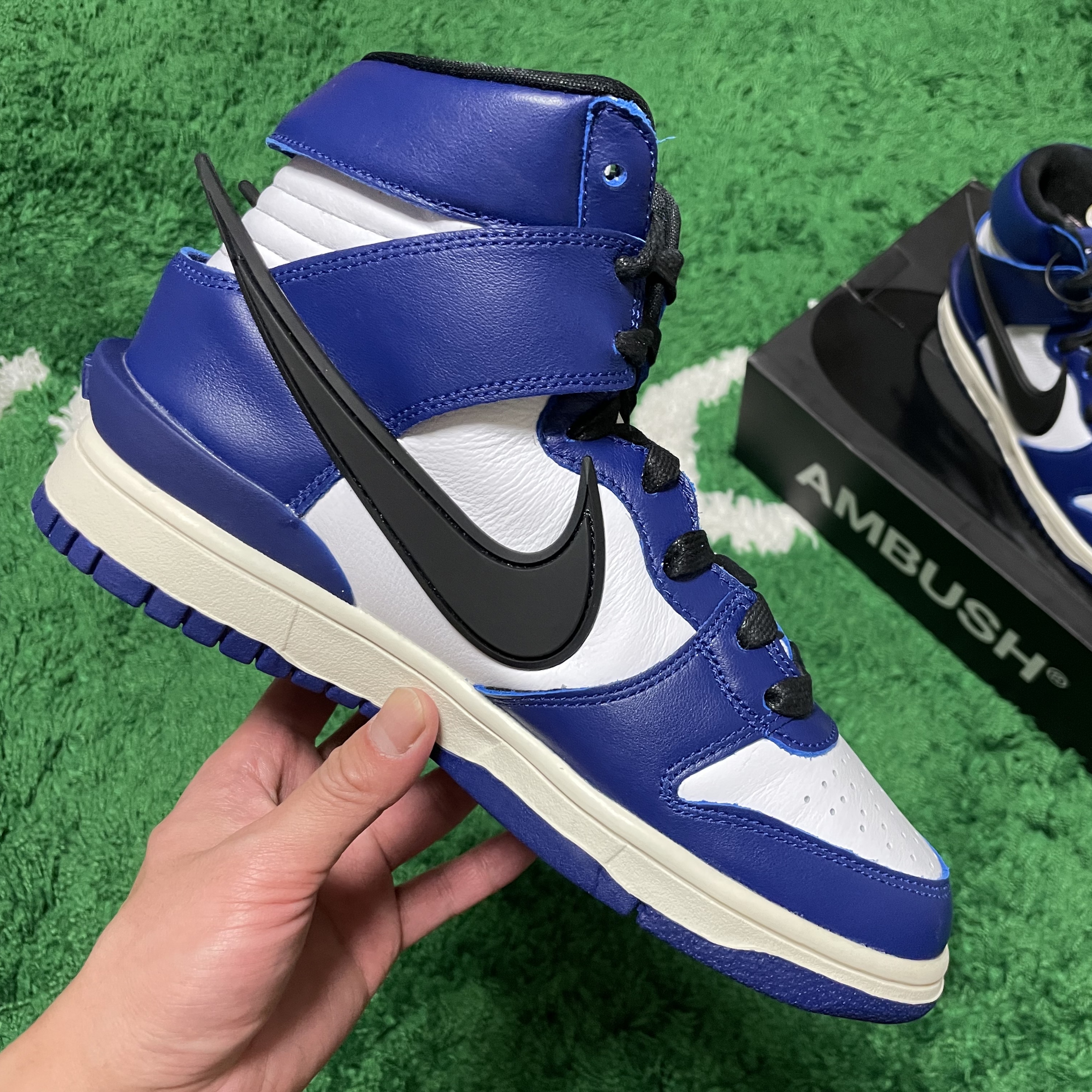 Nike x Ambush Dunk High Deep Royal Blue 착용 스타일