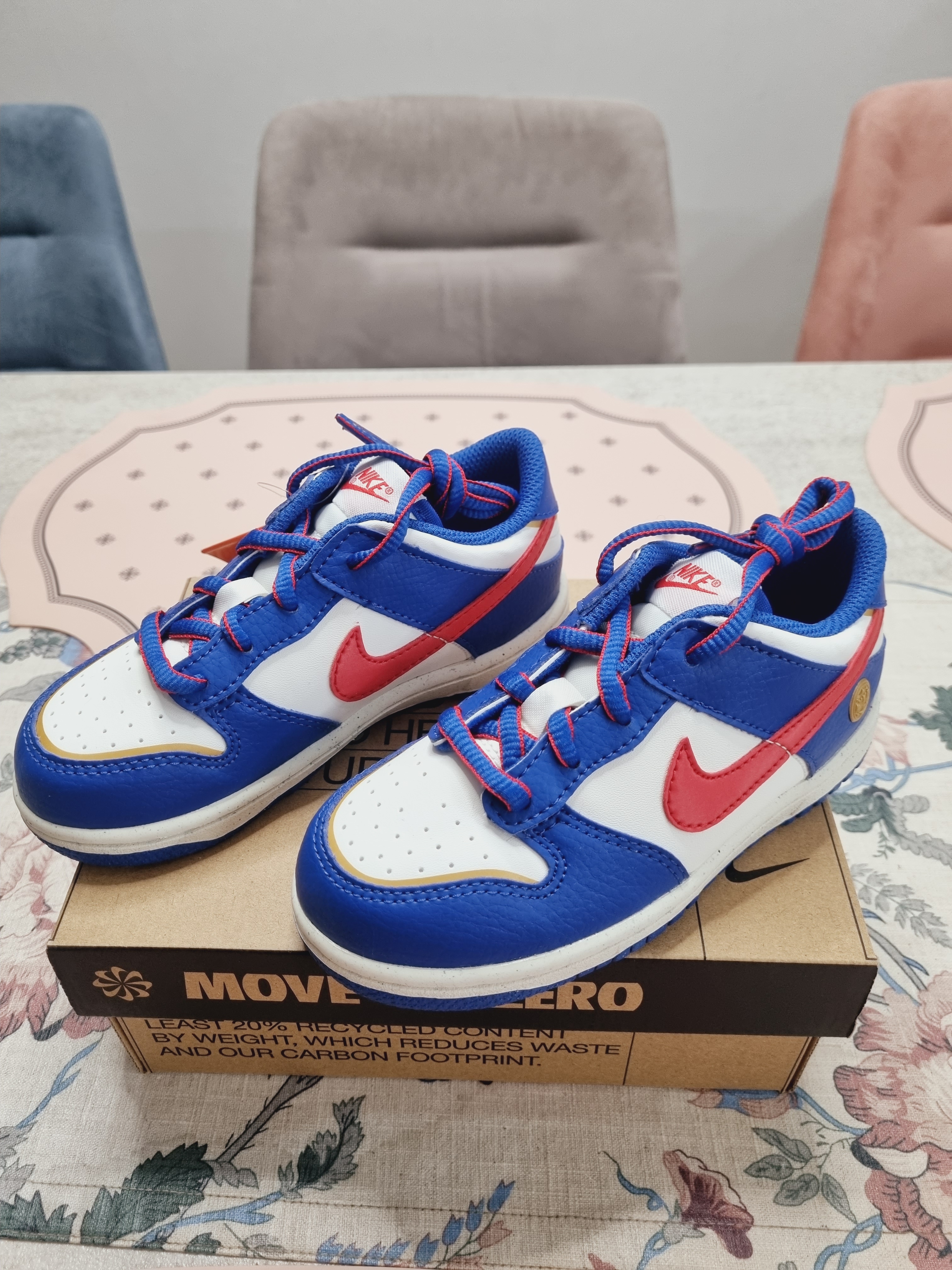 (TD) Nike Dunk Low Game Royal University Red 착용 스타일 - 1