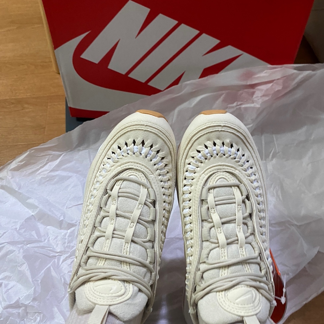 (W) Nike Air Max 97 LX Woven Fossil 착용 스타일 - 2