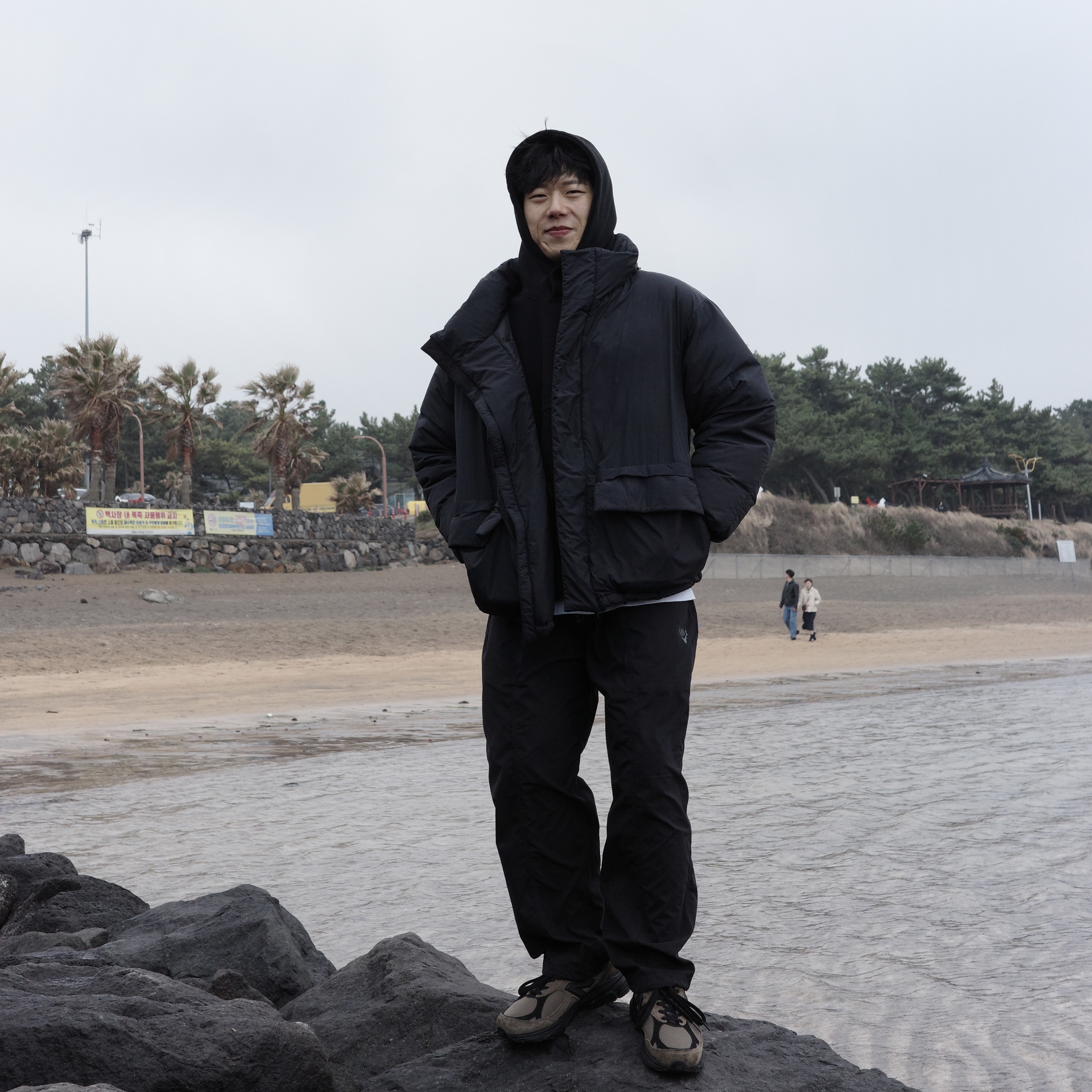New Balance x JJJJound 990v3 Brown Black 착용 스타일
