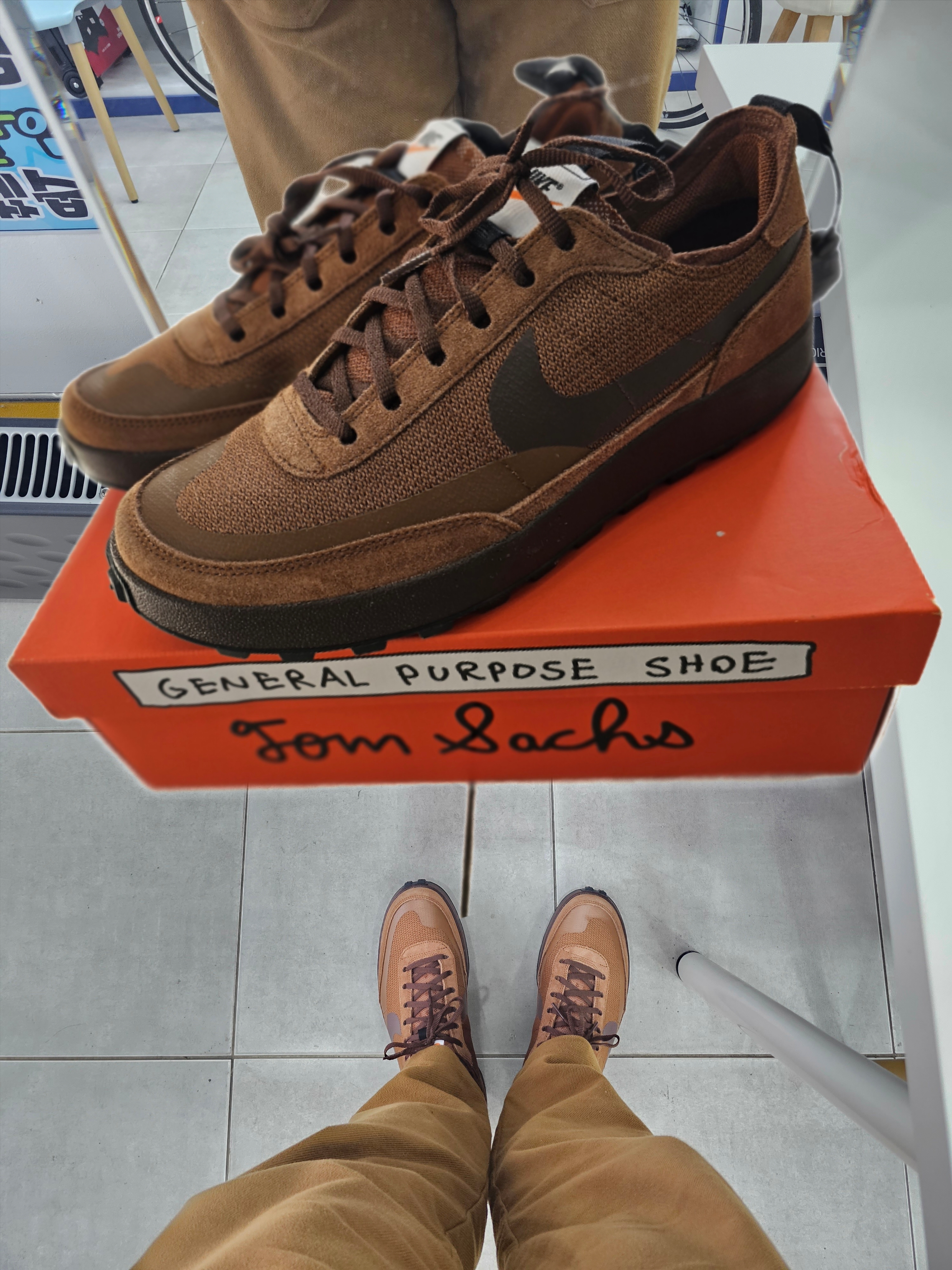 Nike x Tom Sachs General Purpose Shoe Brown 착용 스타일